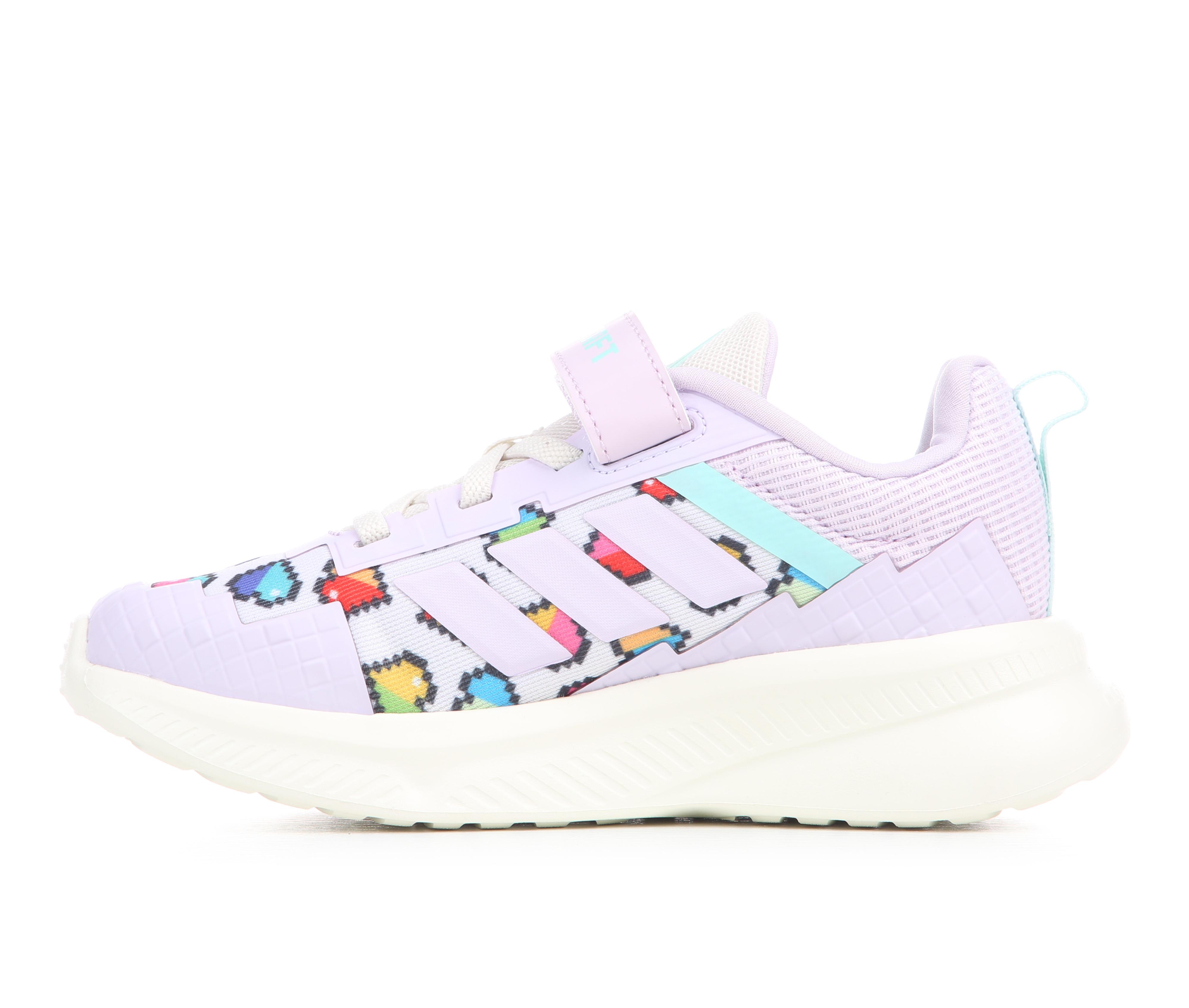 Girls' Adidas Little Kid Fortarun Minecraft Running Shoes