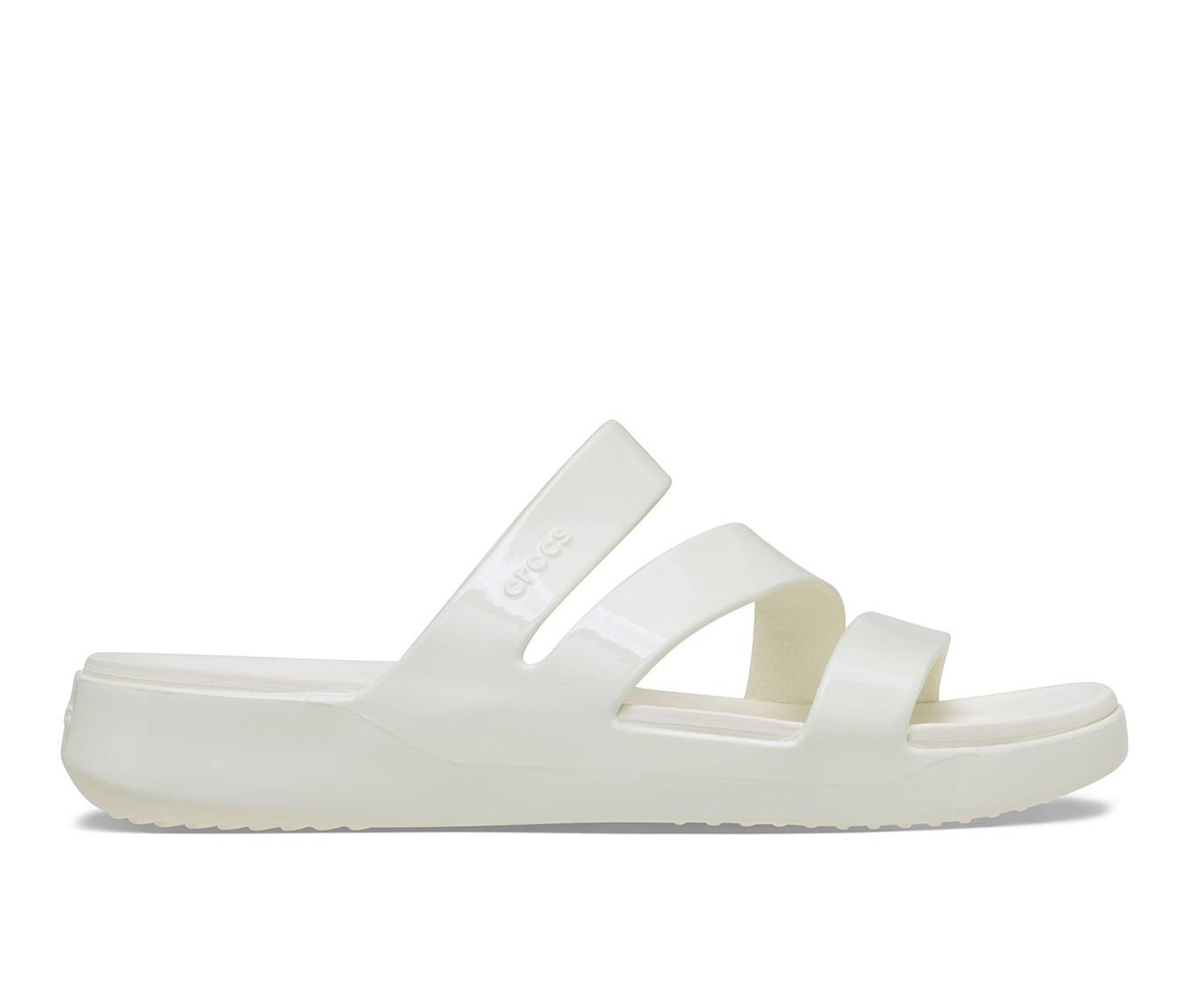 Women's Crocs Getaway Patent Strap Sandals