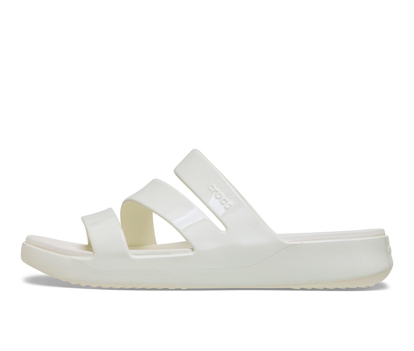 Women's Crocs Getaway Patent Strap Sandals