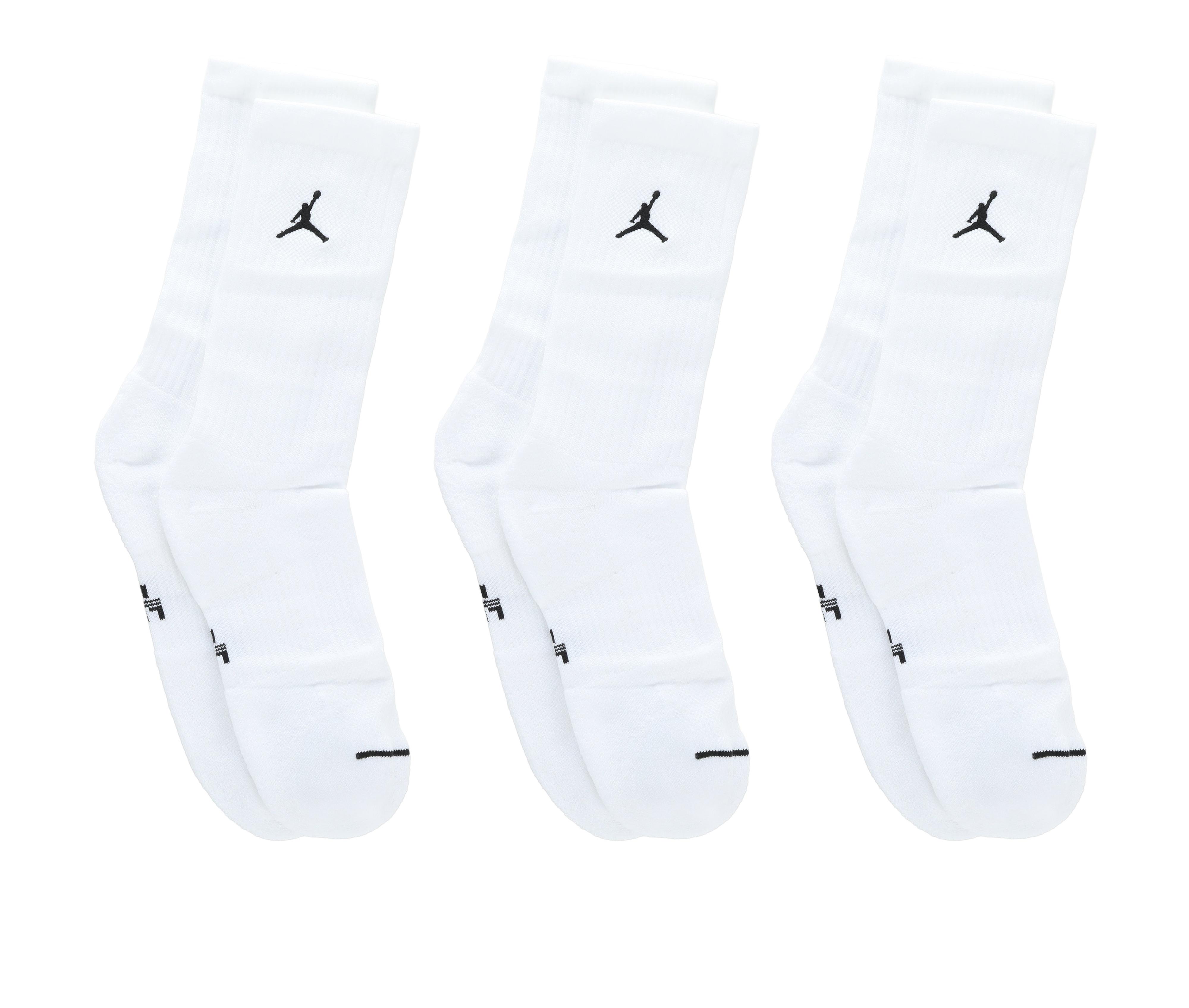 Jordan Adults 3 Pair Everyday Cushioned Jumpman Crew Socks - thumbnail 4