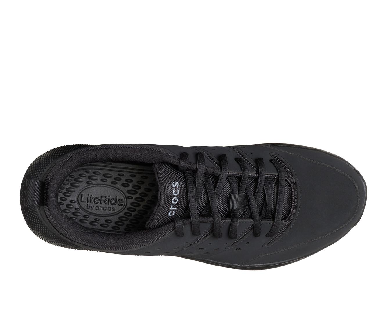 Men's Crocs On The Clock Wide Slip Resistant Shoes