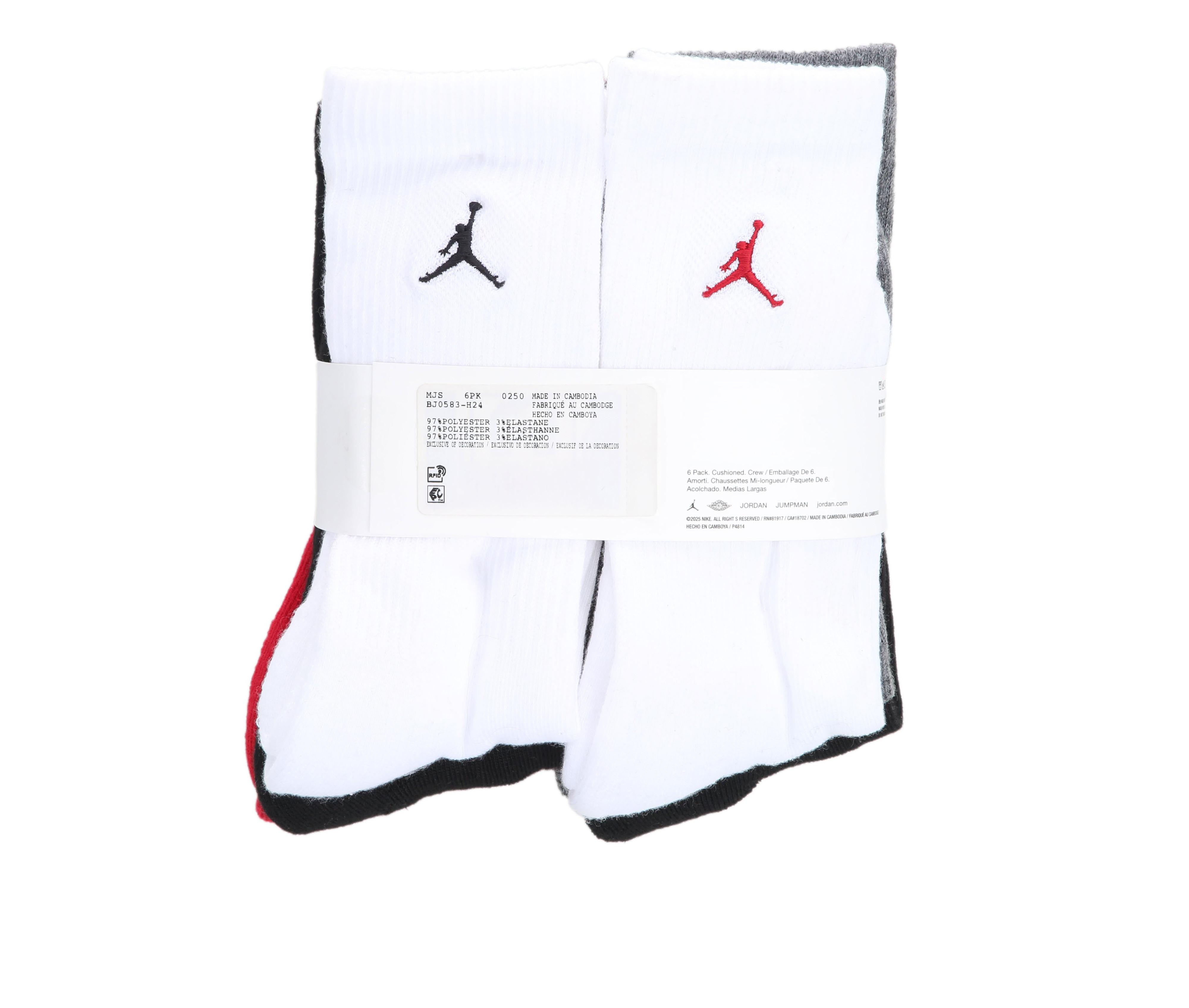 Jordan 6 Pair Essentials Crew Socks - thumbnail 9