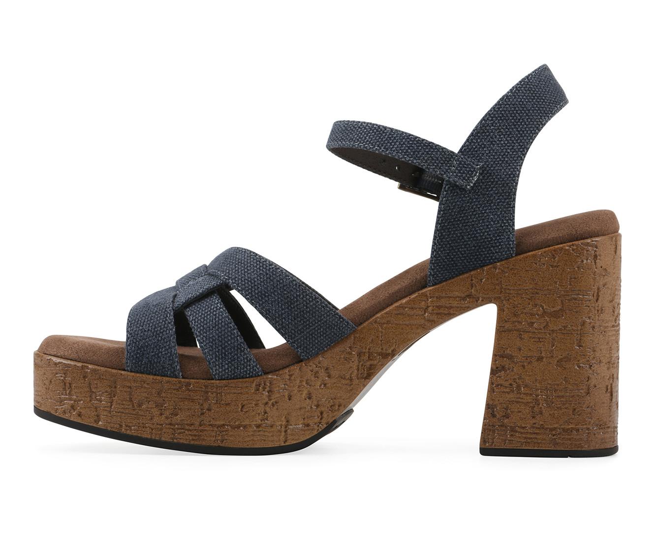 Women's White Mountain Barista Platform Sandals