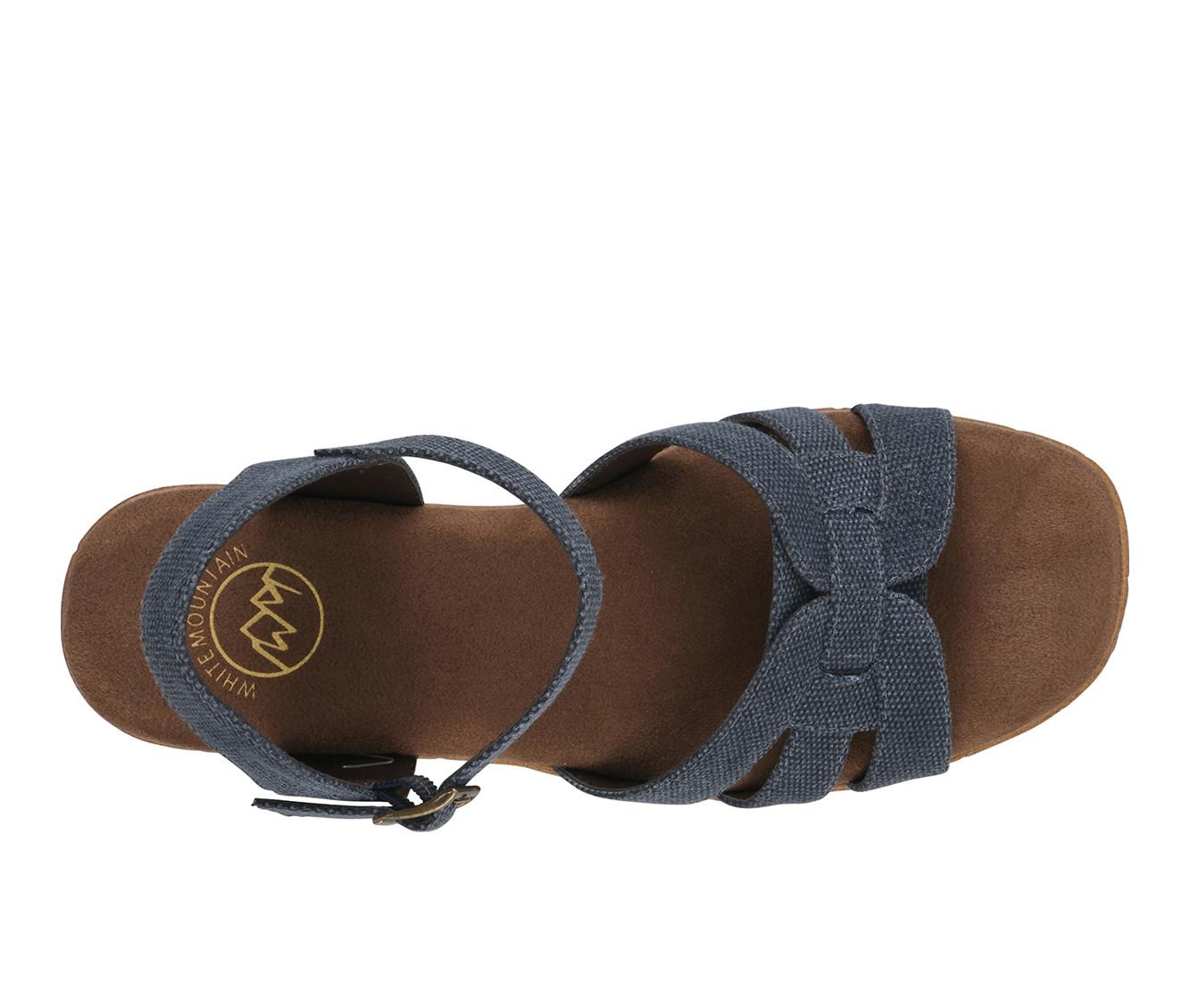 Women's White Mountain Barista Platform Sandals