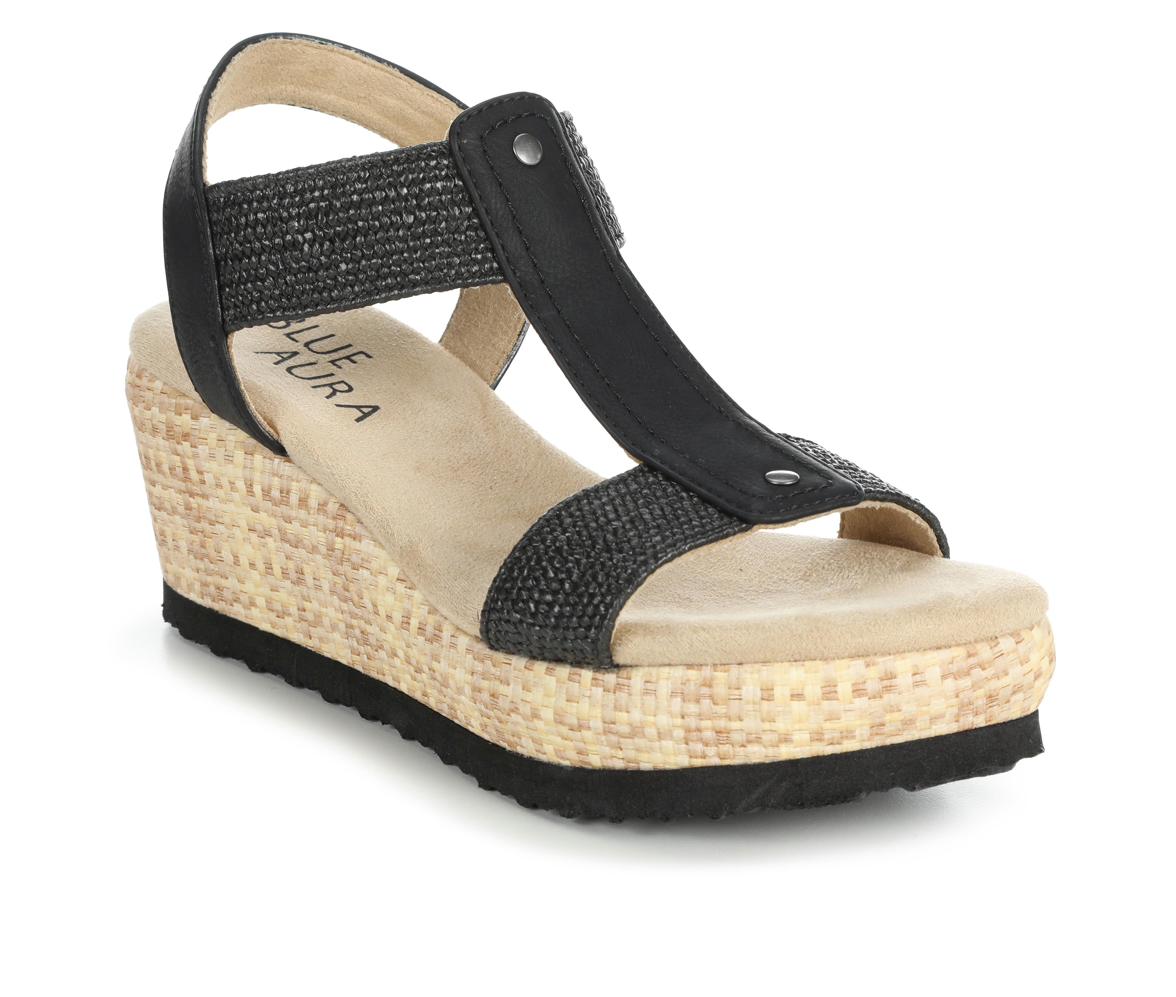 Women's Blue Aura Jenna Wedges - thumbnail 2