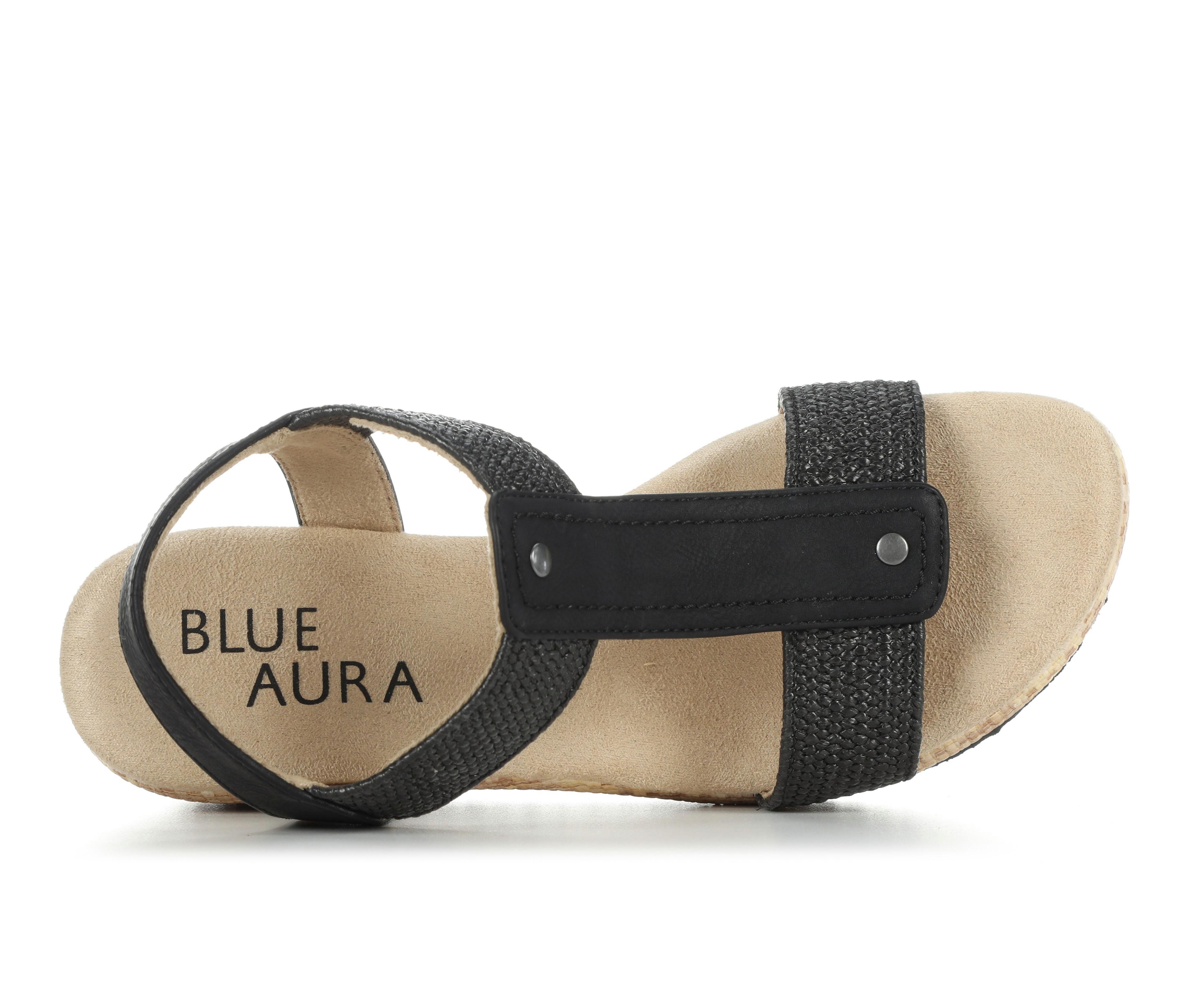 Women's Blue Aura Jenna Wedges - thumbnail 6