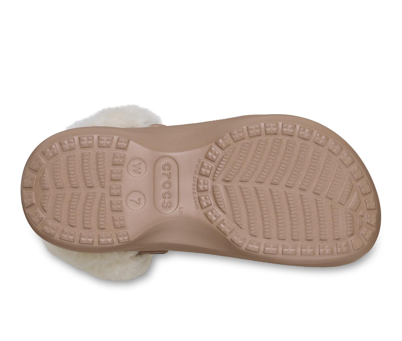 Women's Crocs Classic Platform Fuzz Lined Clog Clogs