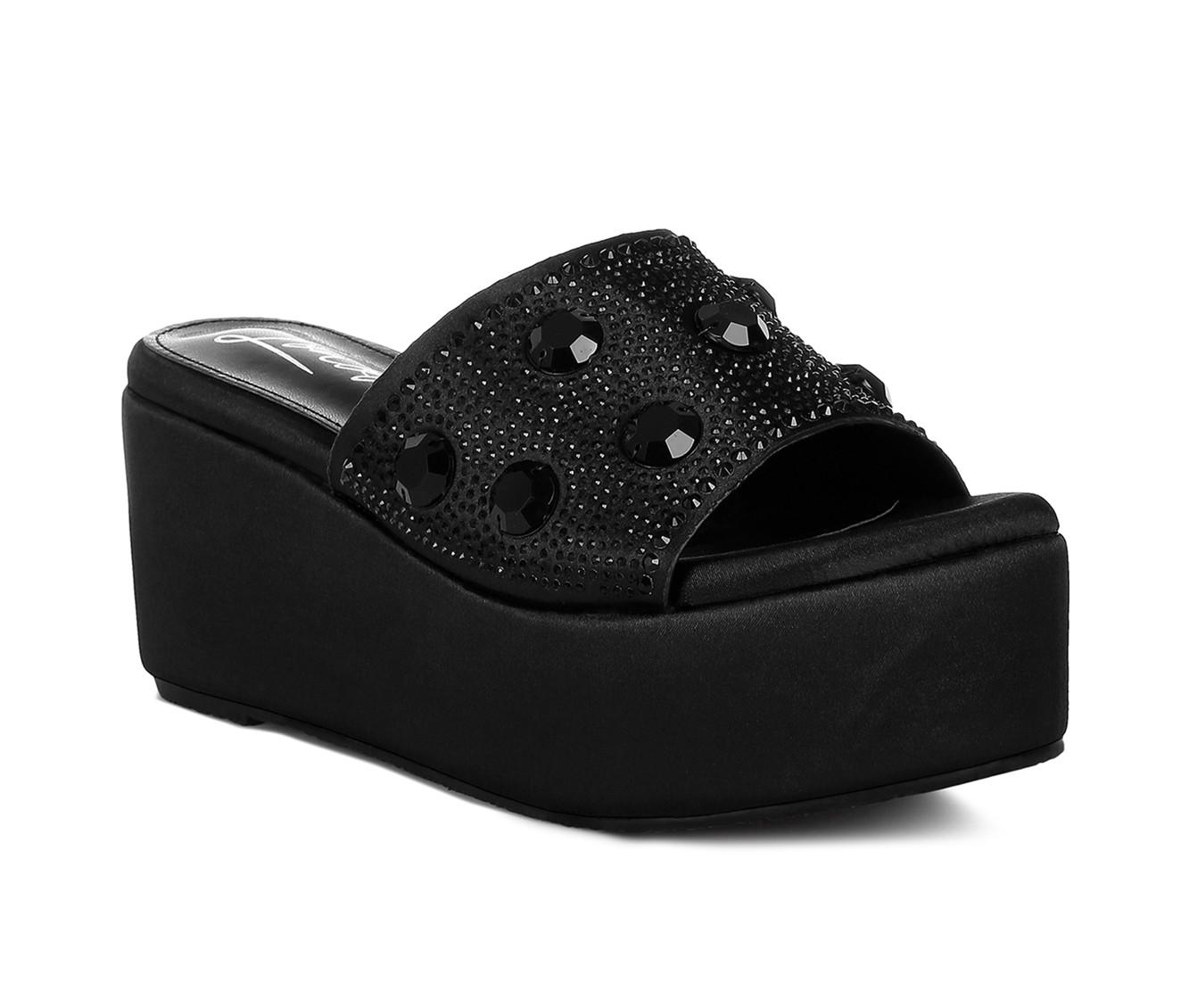 Women's London Rag Meta Charts Platform Sandals