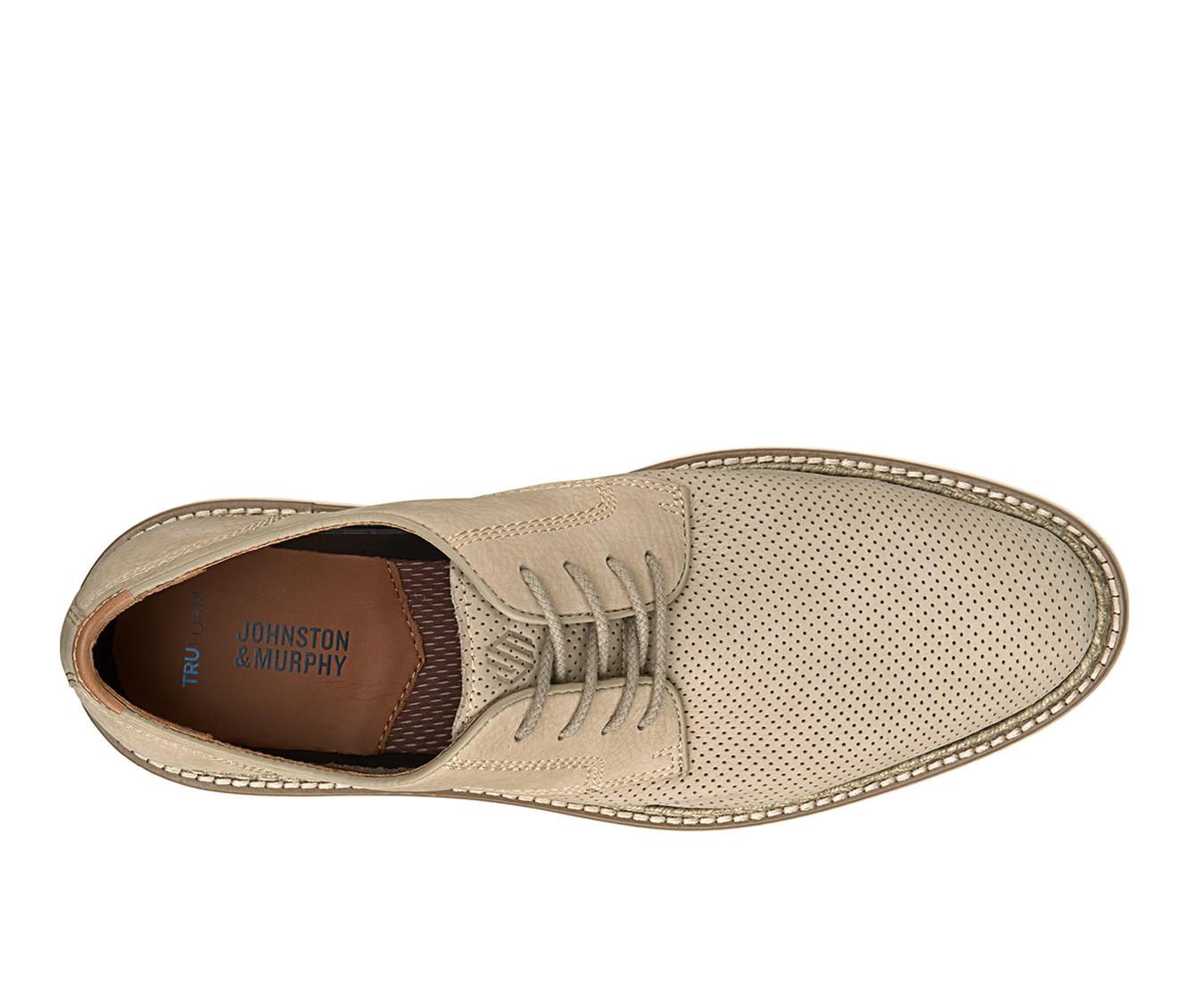 Men's Johnston and Murphy Upton Perfed Plain Toe Dress Shoes
