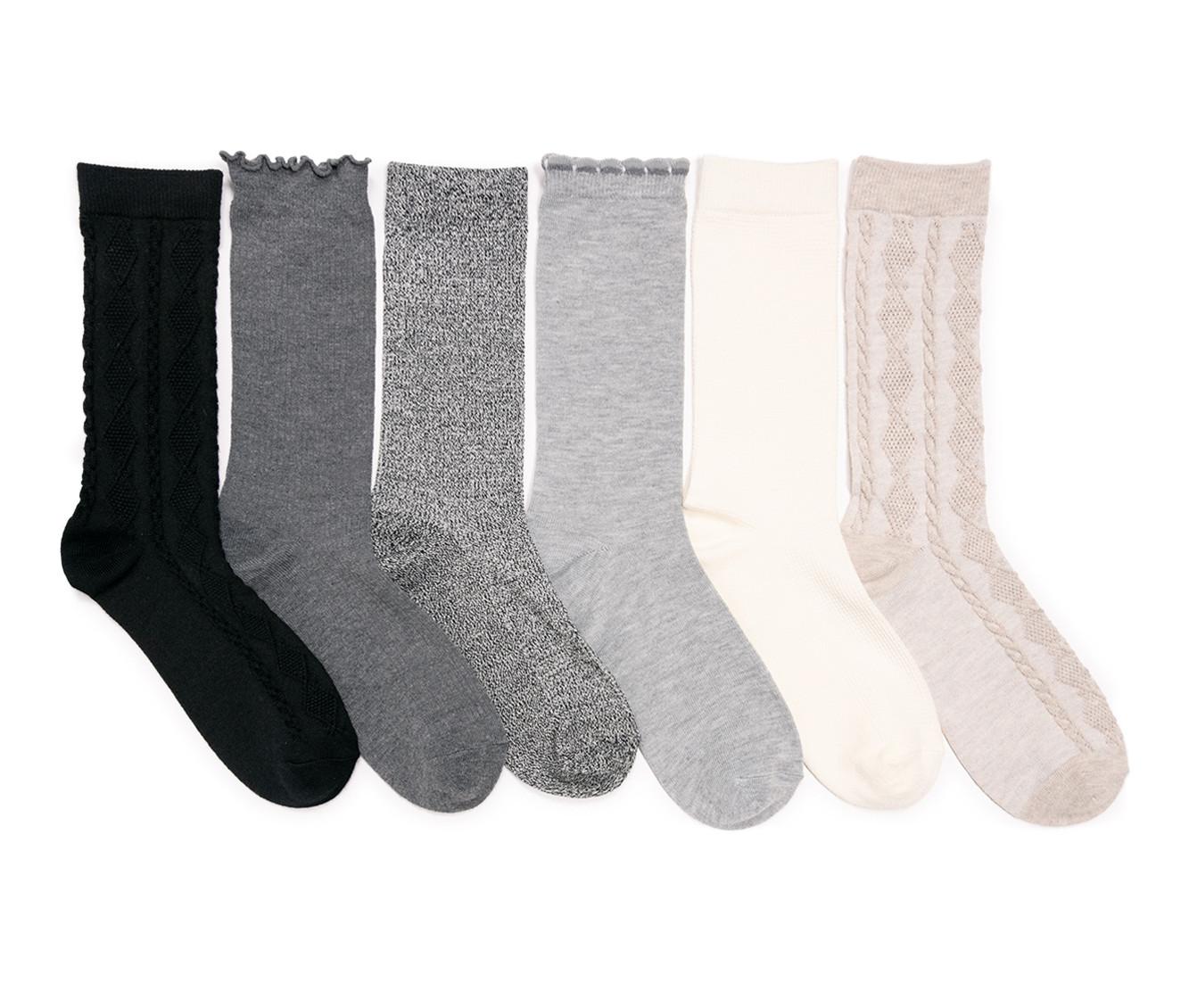 MUK LUKS Adults' Whisper Soft 8" Crew Socks