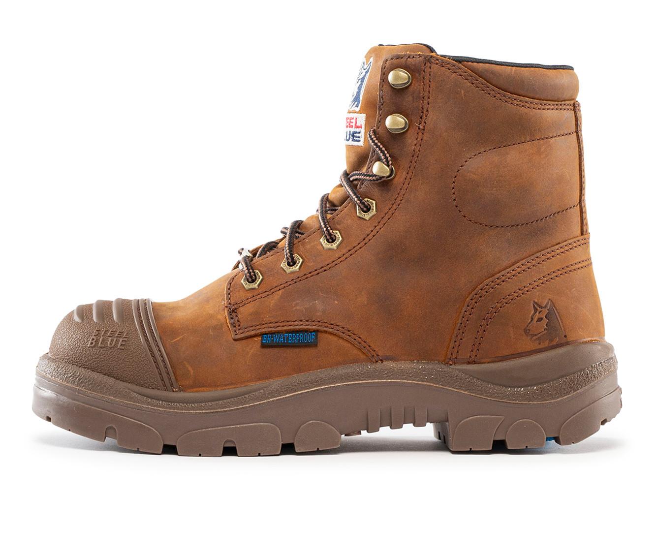 Men's STEEL BLUE Argyle Scuff Work Boot Boots