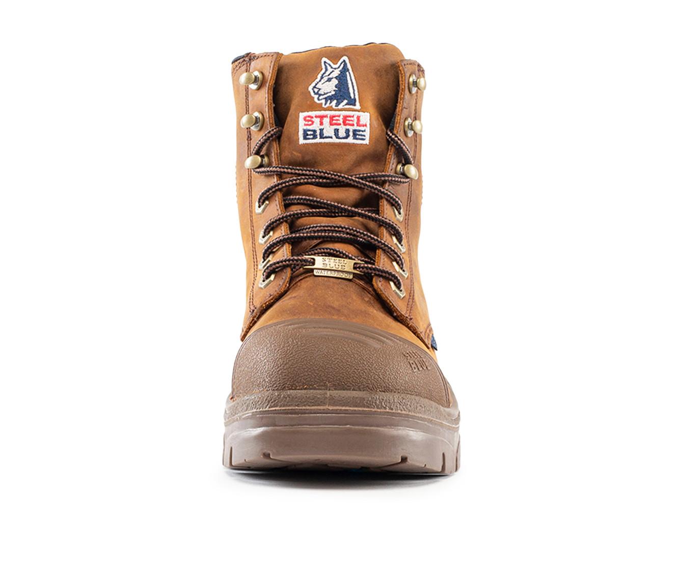 Men's STEEL BLUE Argyle Scuff Work Boot Boots