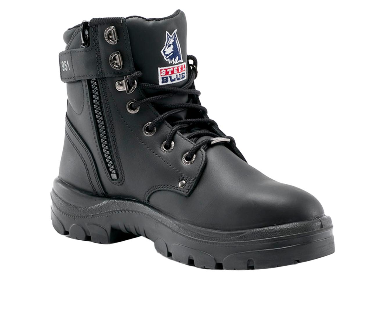 Men's STEEL BLUE Argyle Zip Work Boot Boots