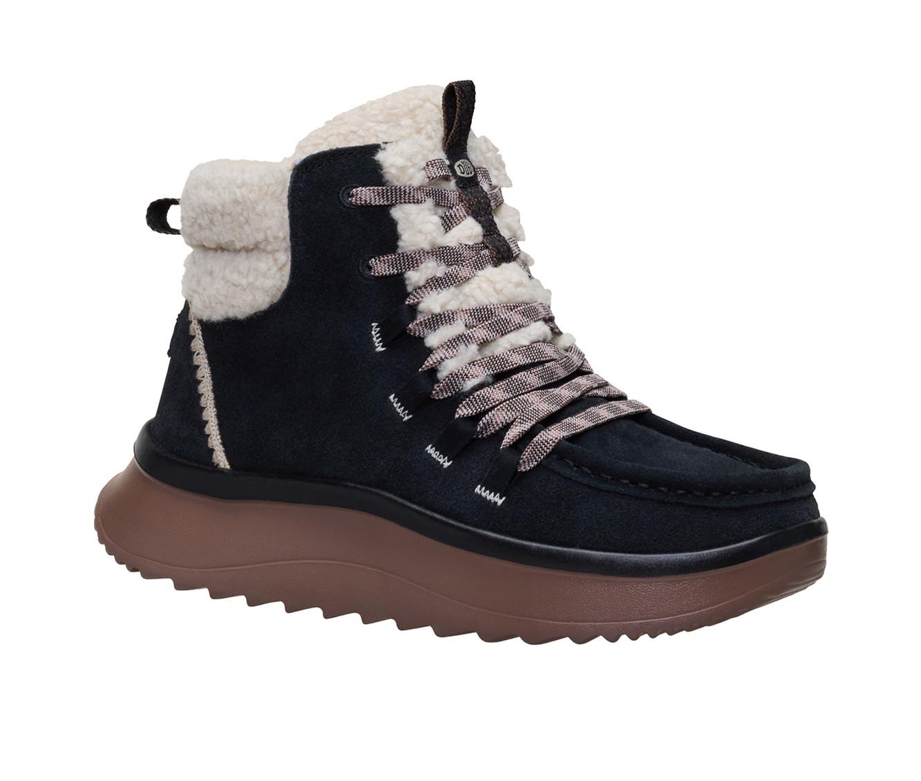 Women's HEYDUDE Wendy Peak Apres Suede CozStit Booties