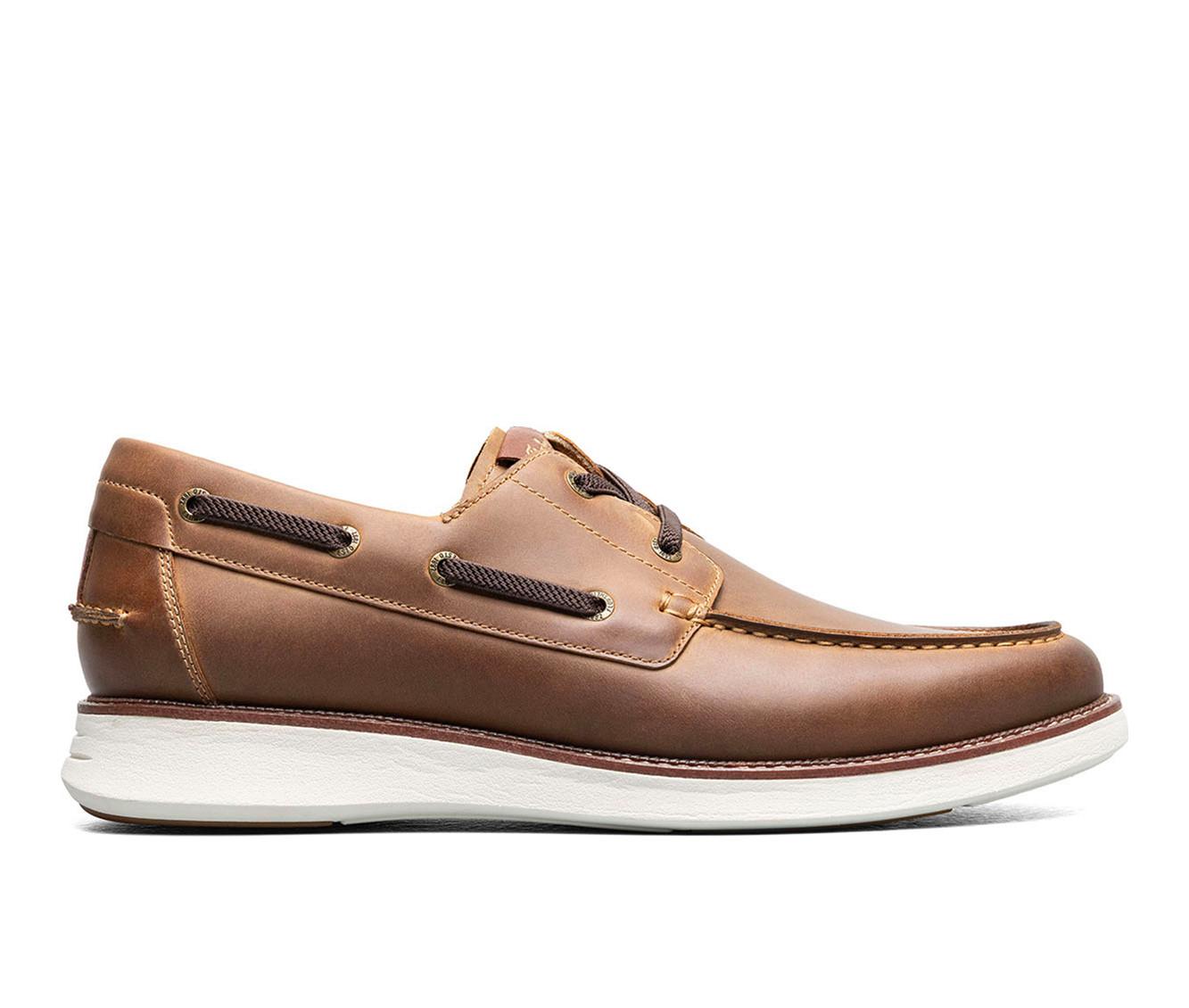 Men's Florsheim Launch Moc Toe Elastic Lace Boat Shoes