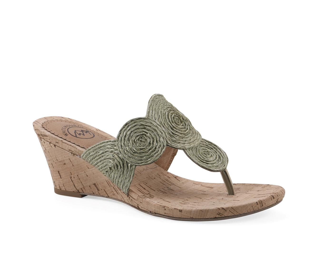 Women's White Mountain Affogato Wedge Sandals