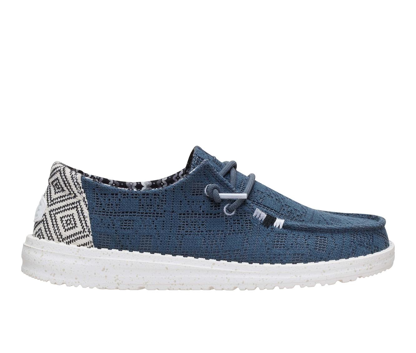 Women's HEYDUDE Wendy Textured Knit Grey/Multi Boat Shoes