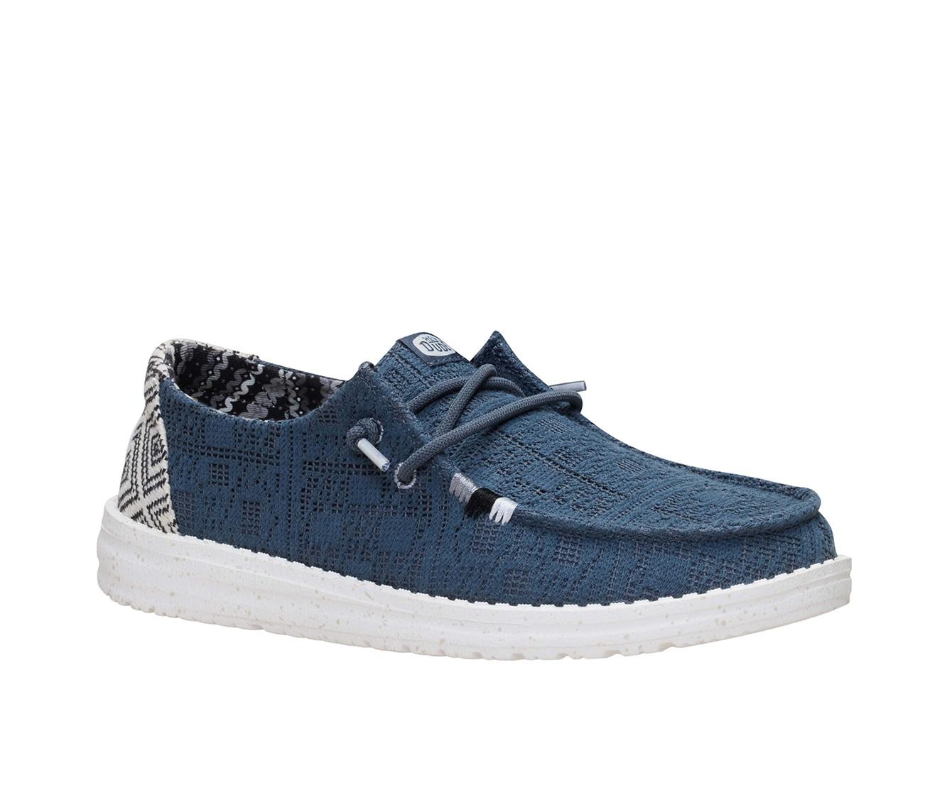 Women's HEYDUDE Wendy Textured Knit Grey/Multi Boat Shoes