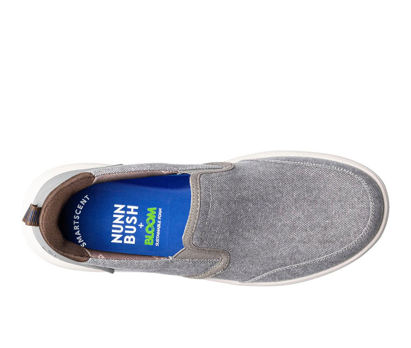 Men's Nunn Bush Brew City Canvas EZ Moc Toe Slip On Slip-On Shoes