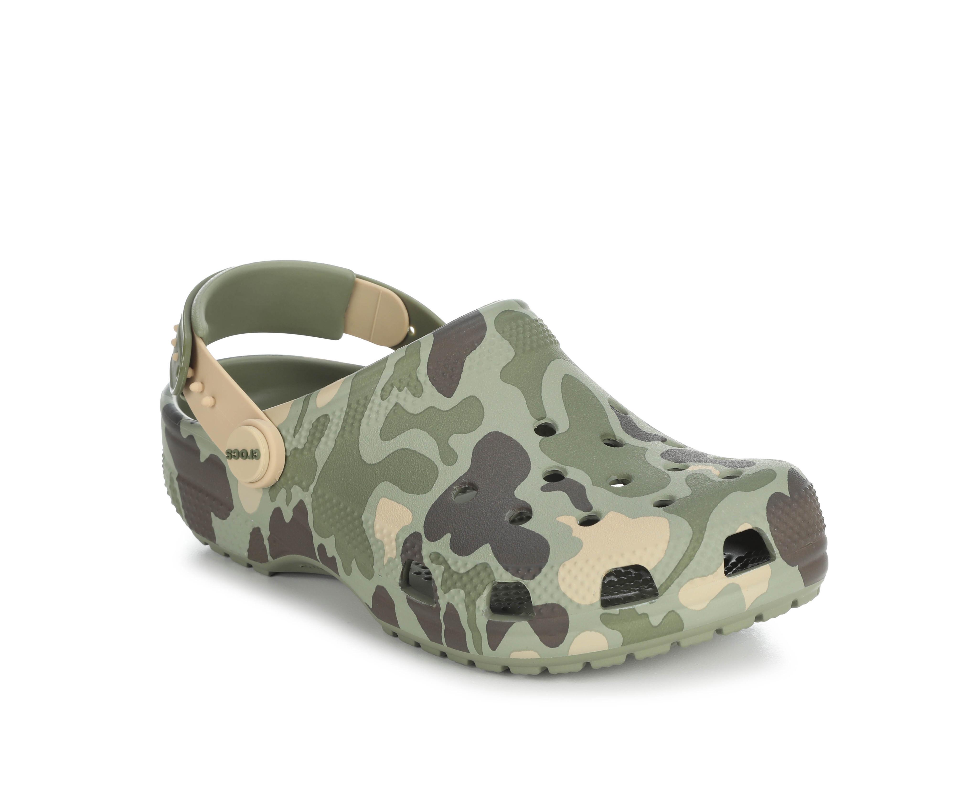 Kids' Crocs Little Kid & Big Classic Snap Back Camo Clog