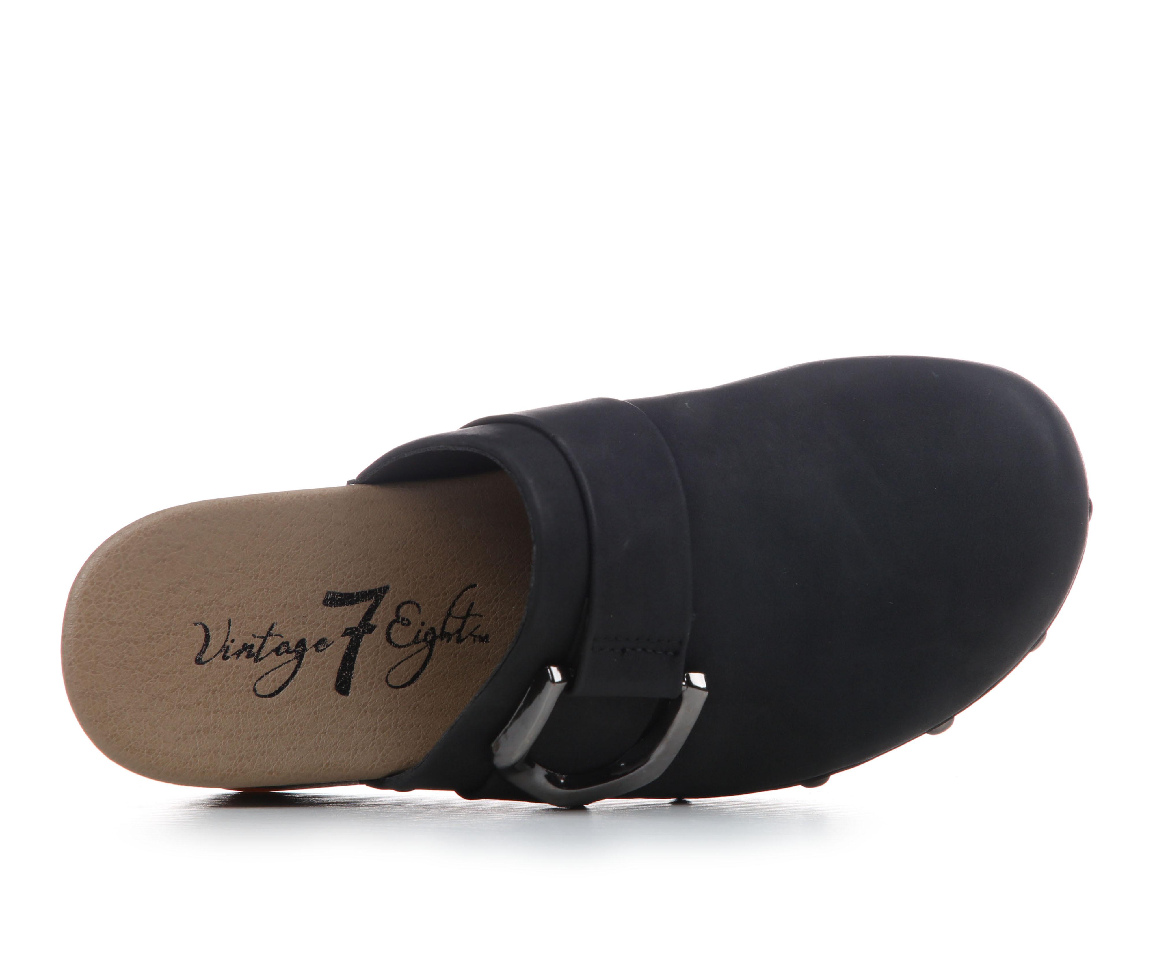Women's Vintage 7 Eight Germaine Wedge Clogs - thumbnail 6