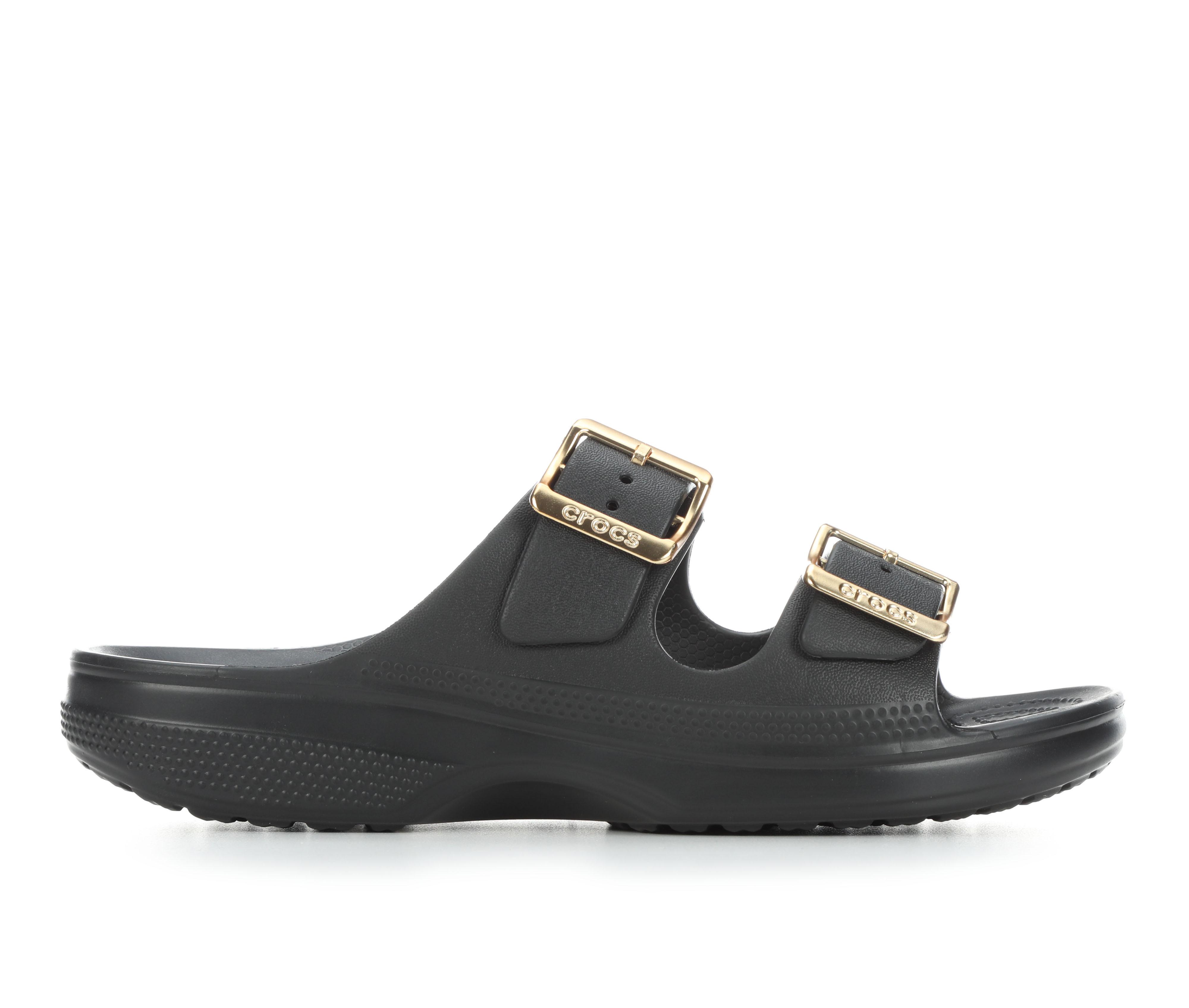 Women's Crocs Saturday Metallic Buckle Sandal