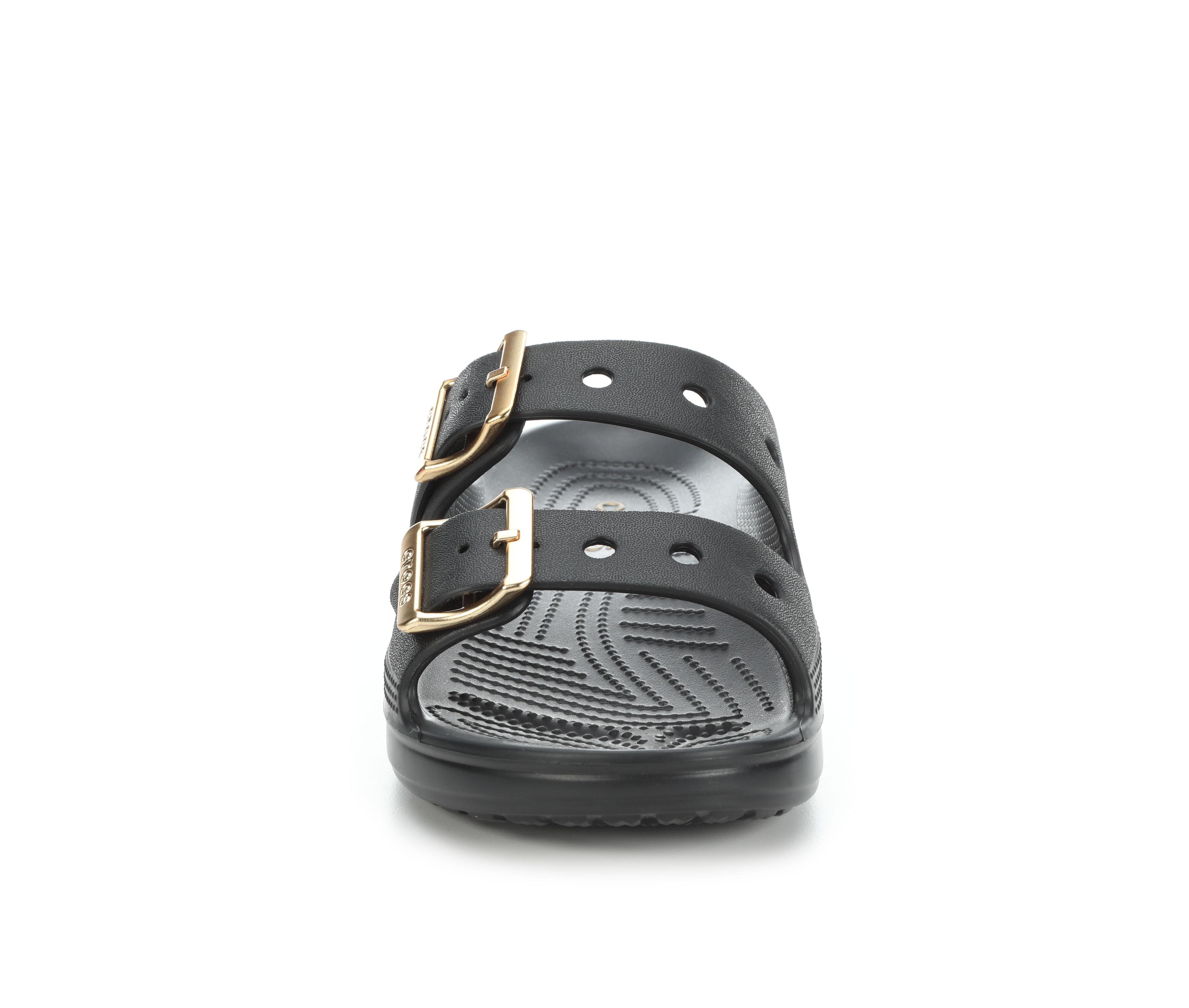 Women's Crocs Saturday Metallic Buckle Sandal