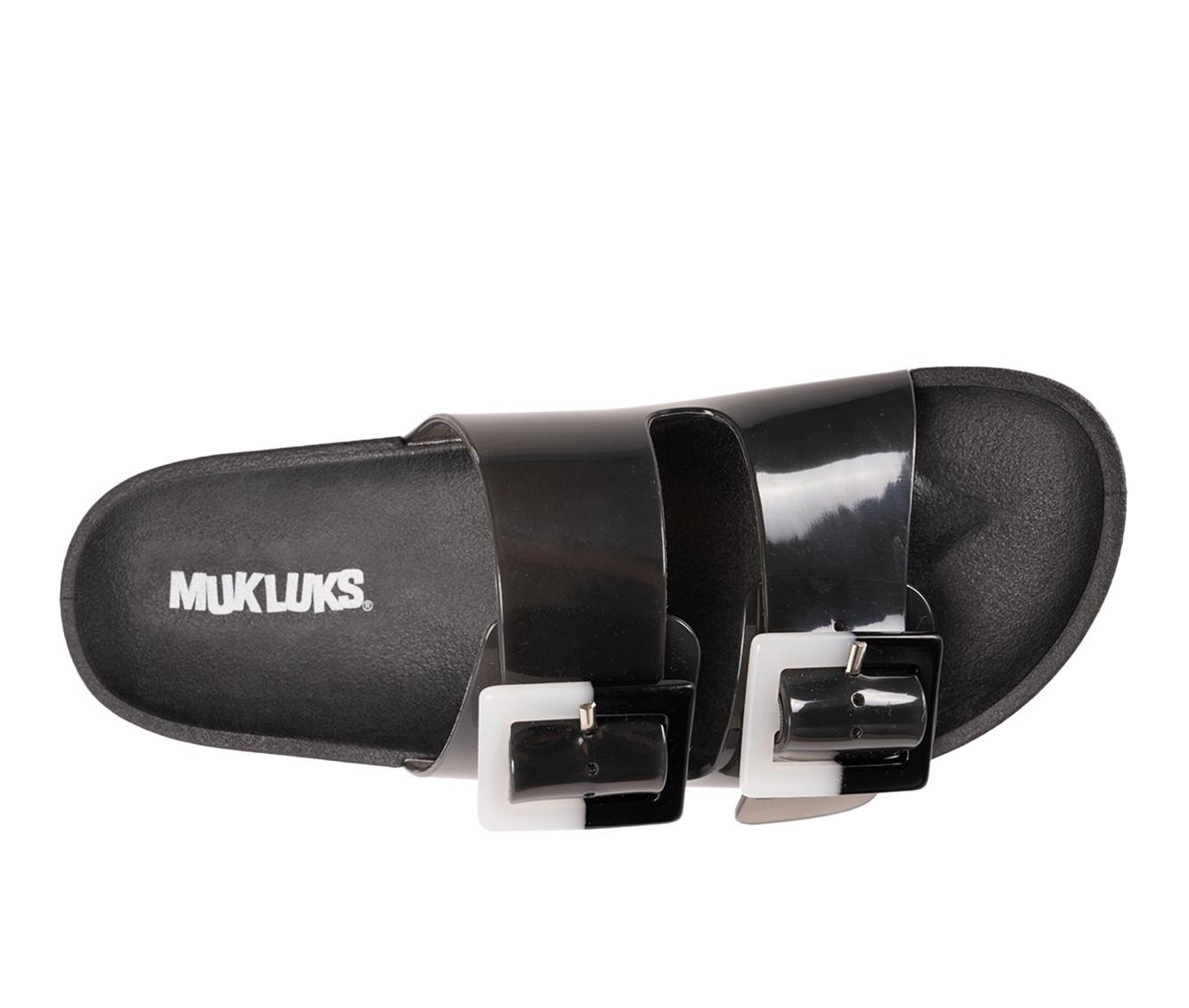 Women's MUK LUKS Grand Cayman Lucite Slide Sandals