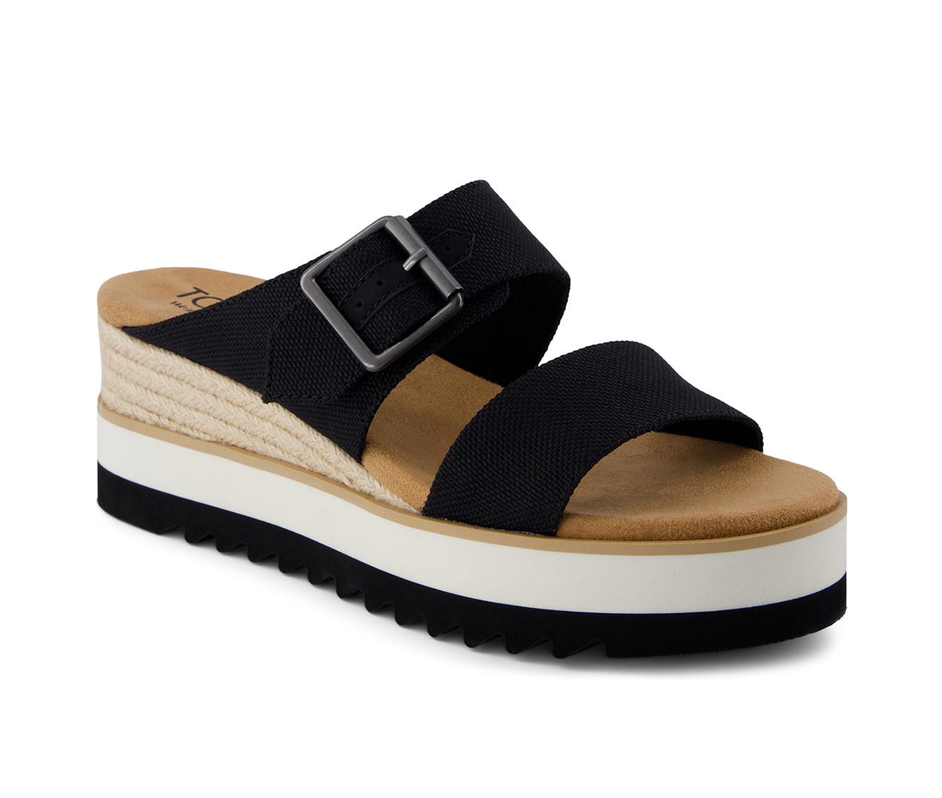 Women's TOMS Diana Mule Buckle Sandal Wedges