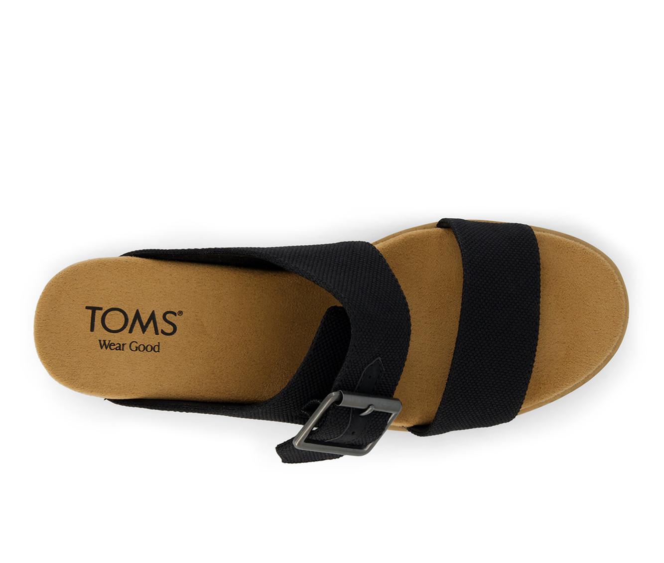 Women's TOMS Diana Mule Buckle Sandal Wedges