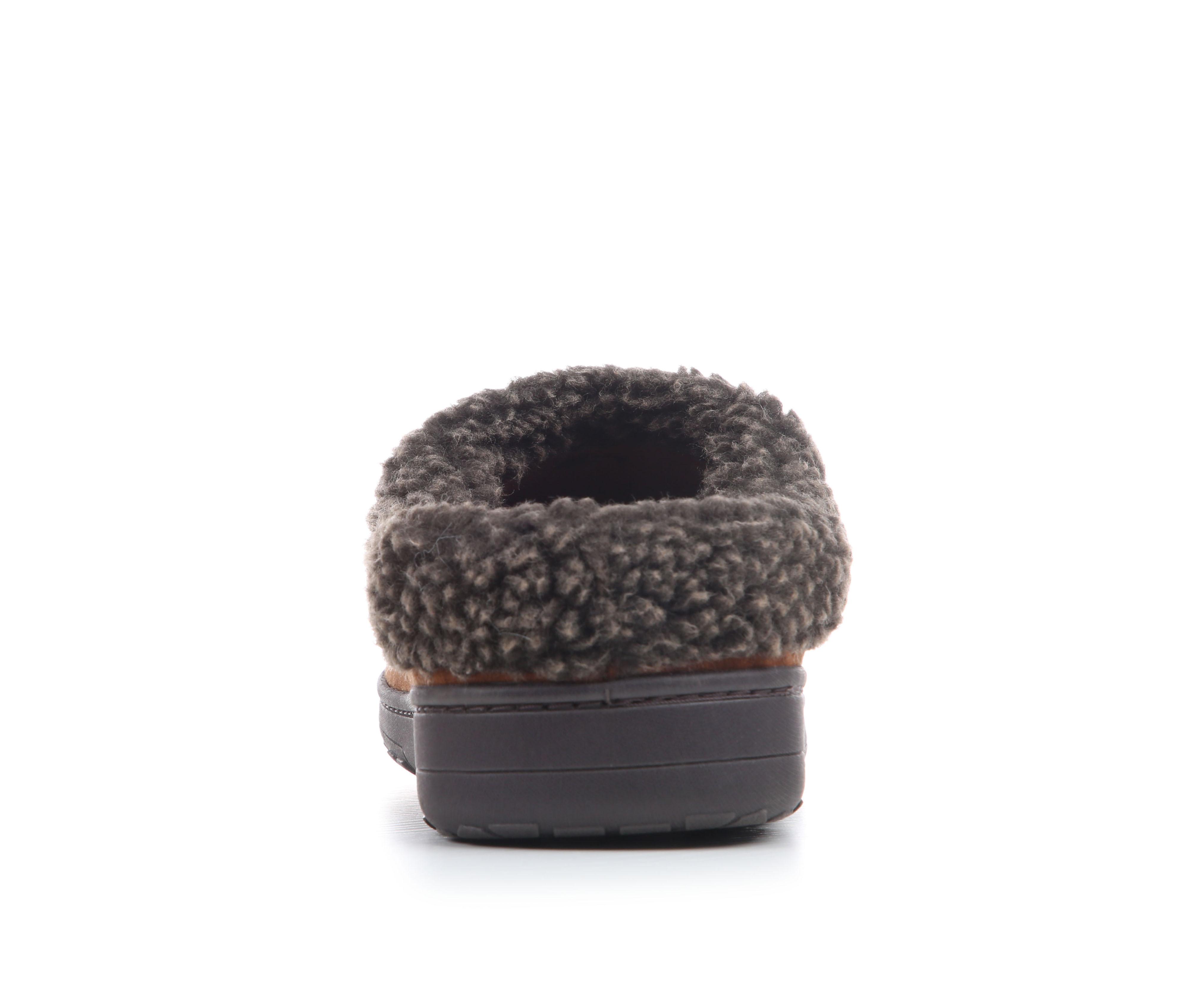 Dearfoams Men's Brendan Clog Moc Toe Slippers