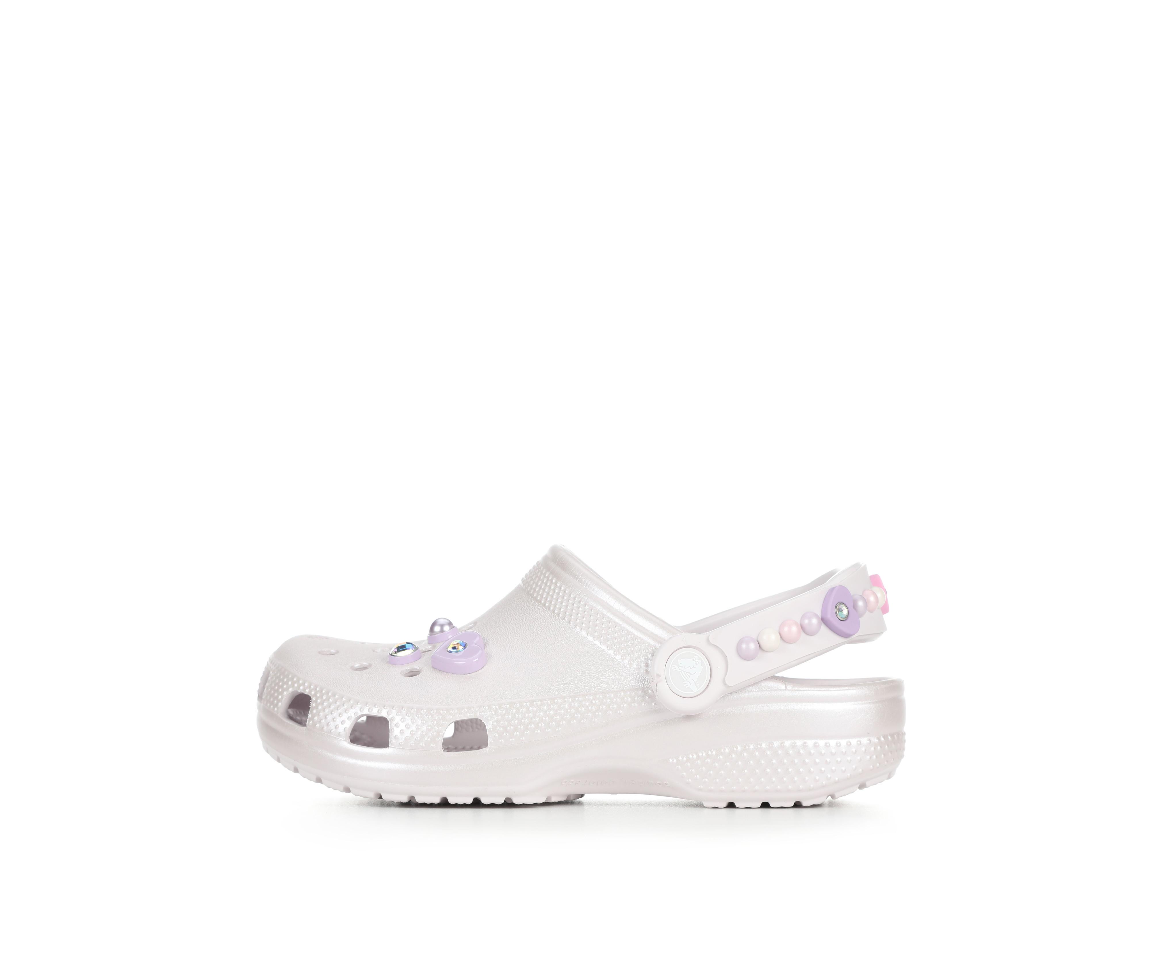 Girls' Crocs Little Kid & Big Pearl and Heart Shine Clogs