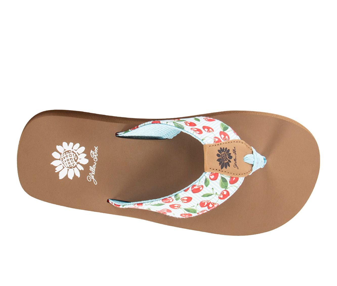 Women's Yellow Box Rosamel Flip-Flops