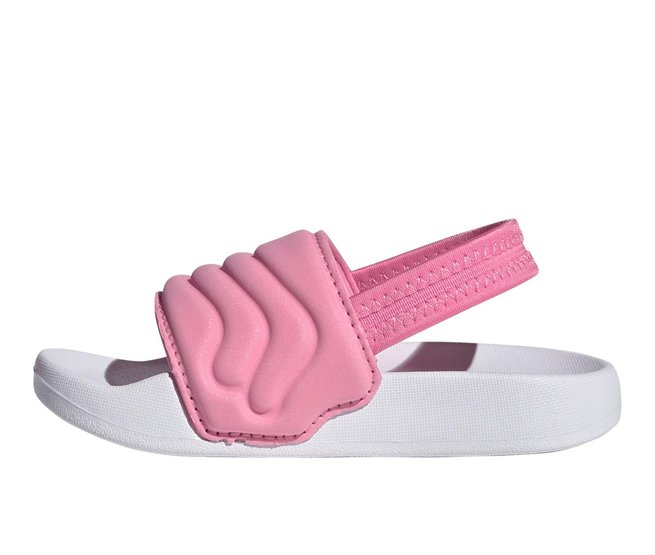 Girls' Adidas Infant & Toddler Adilette Estrap Sport Slides