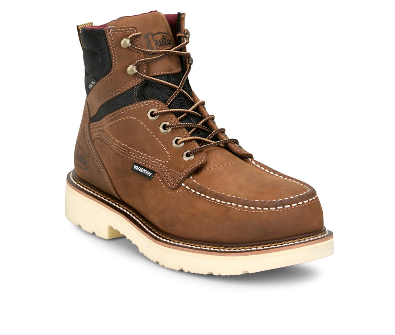 Men's Justin Boots Hardwire 90 Heel Steel Toe Work