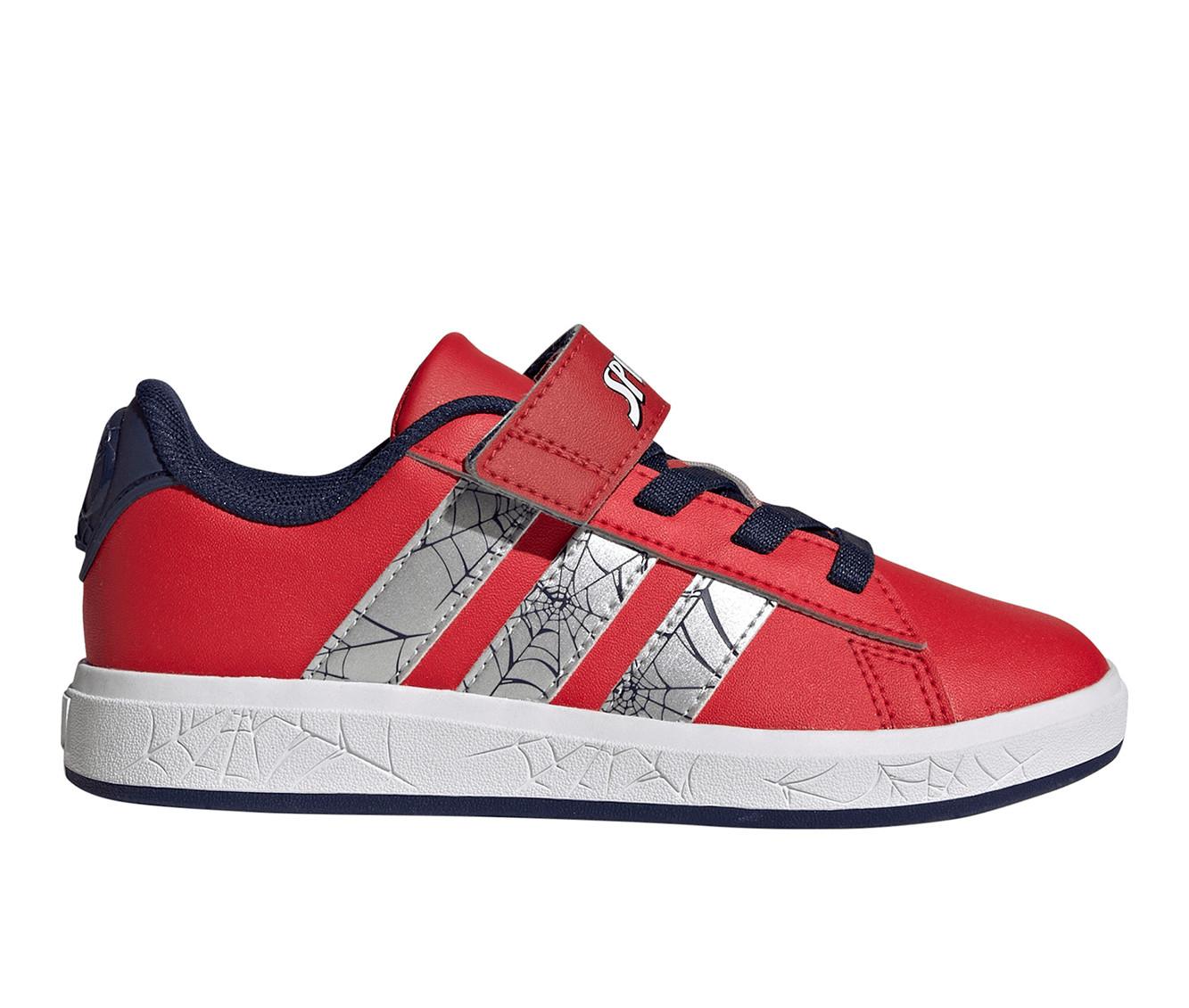 Boys' Adidas Little Kid & Big Grand Court Spider Sneakers