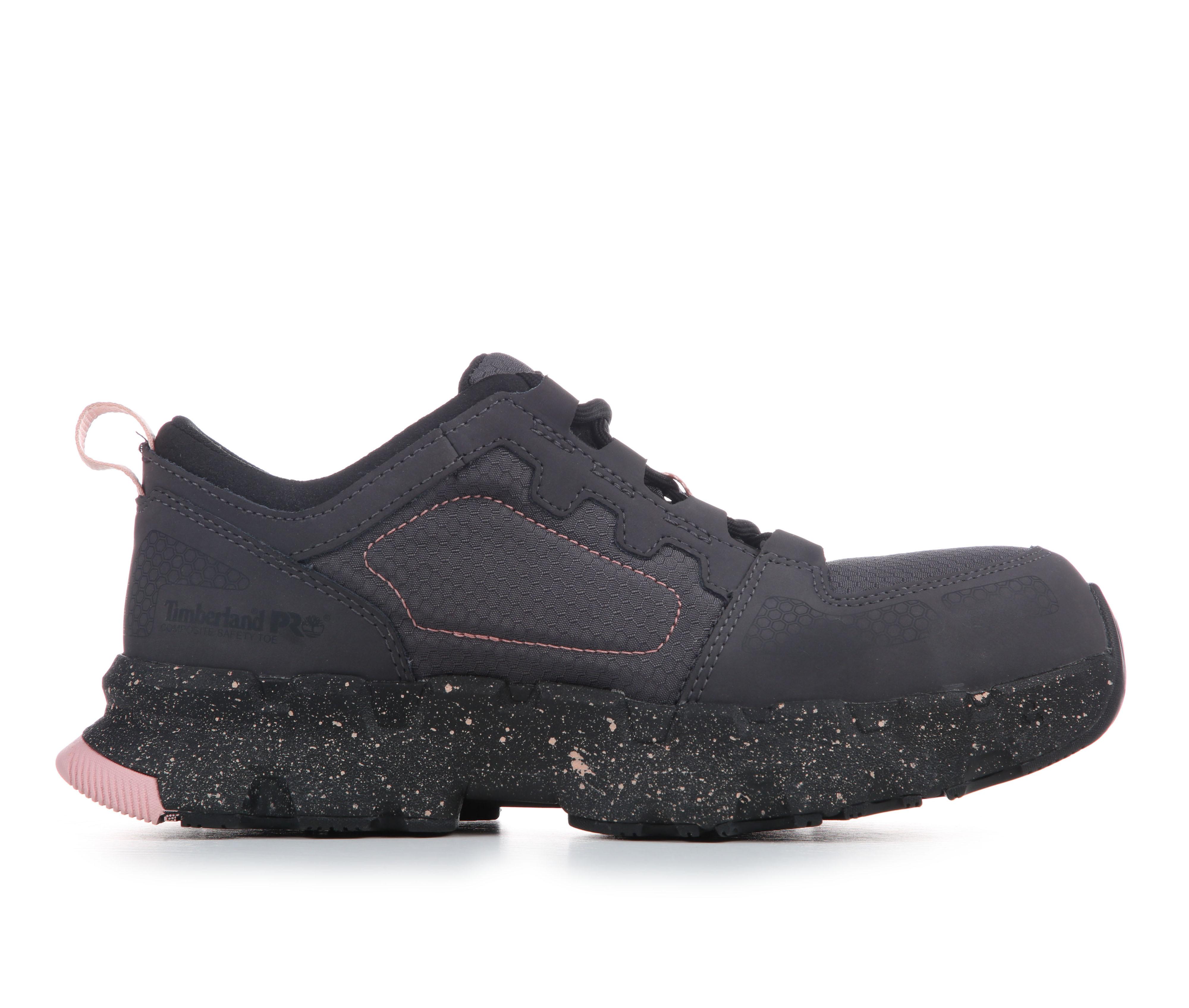 EKOI ウィンターシューズ ブラック Women's Timberland Pro Powertrain EV Composite Toe SD10 Work Shoes