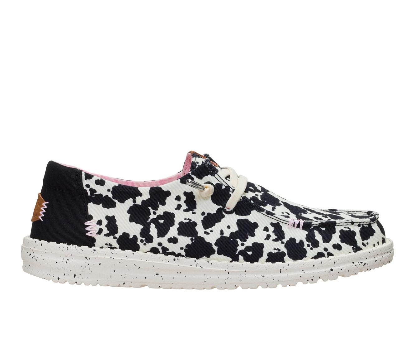 Women's HEYDUDE Wendy Spotted Cow Casual Shoes