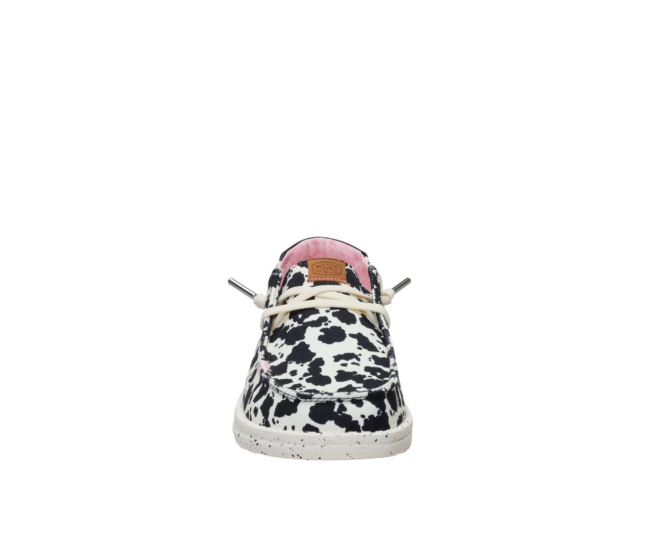 Women's HEYDUDE Wendy Spotted Cow Casual Shoes