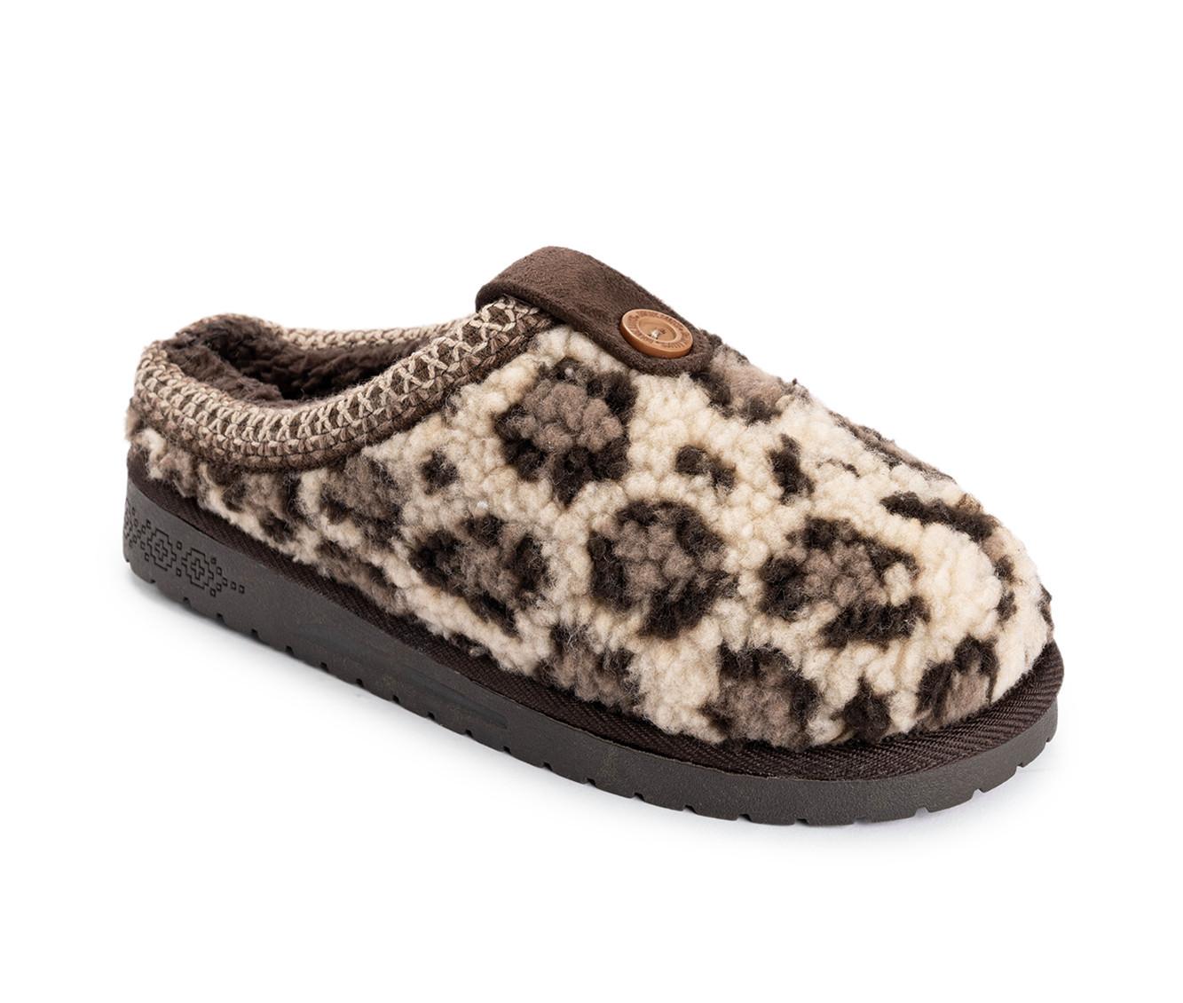 MUK LUKS Francie Microsuede Taped Clog Slippers