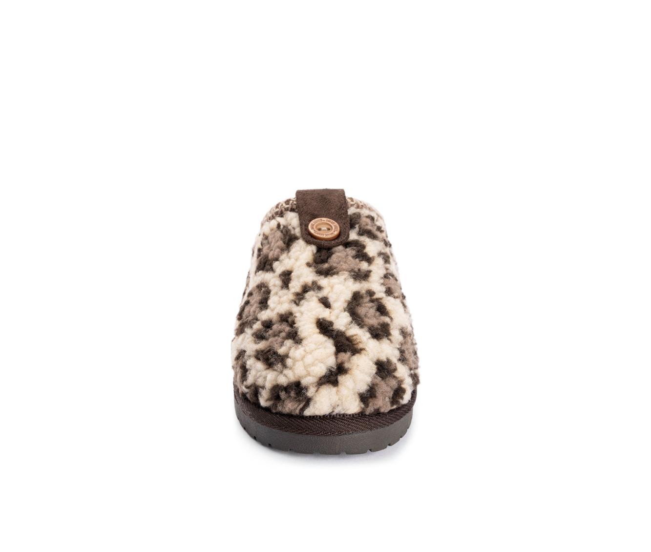 MUK LUKS Francie Microsuede Taped Clog Slippers