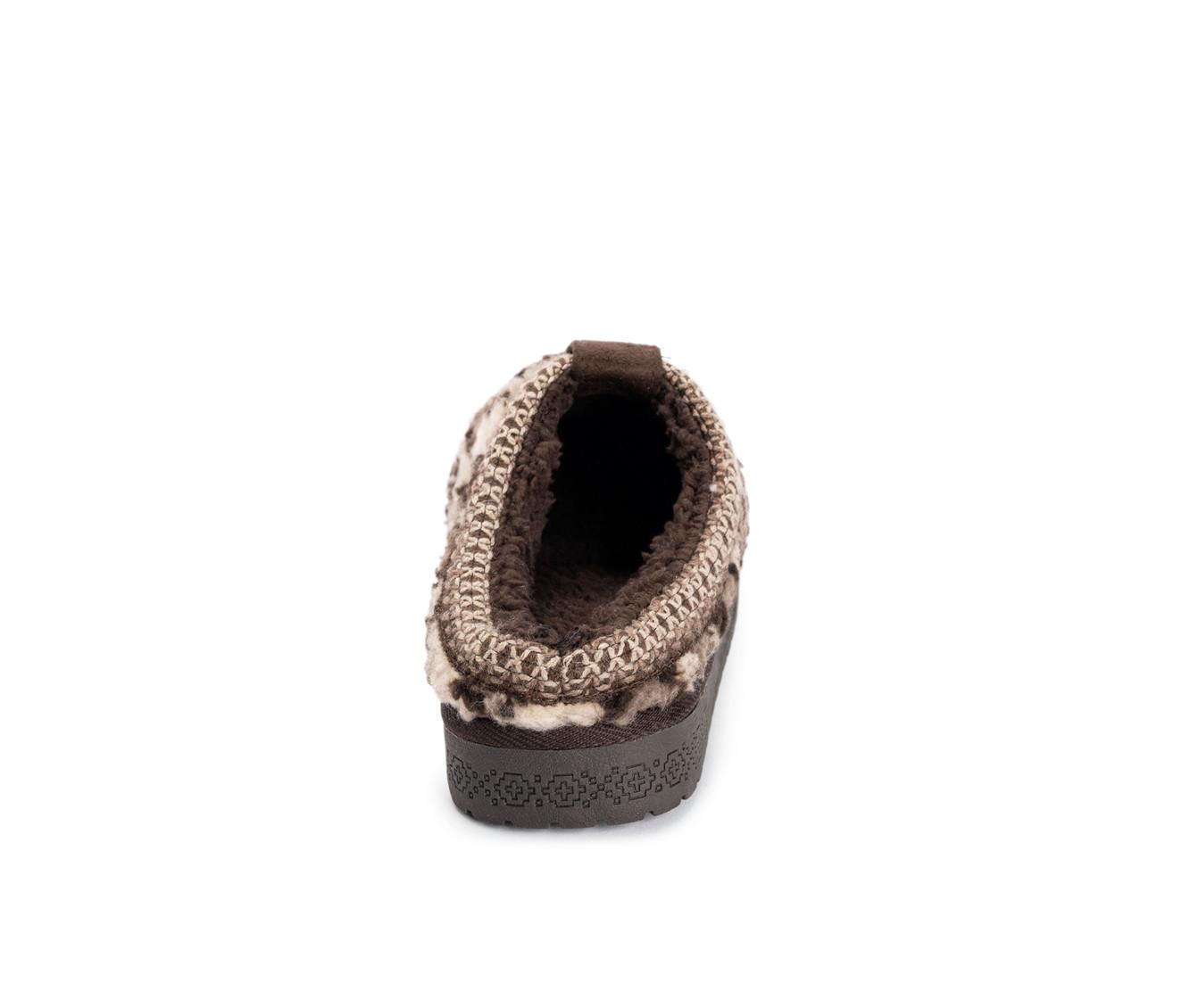 MUK LUKS Francie Microsuede Taped Clog Slippers