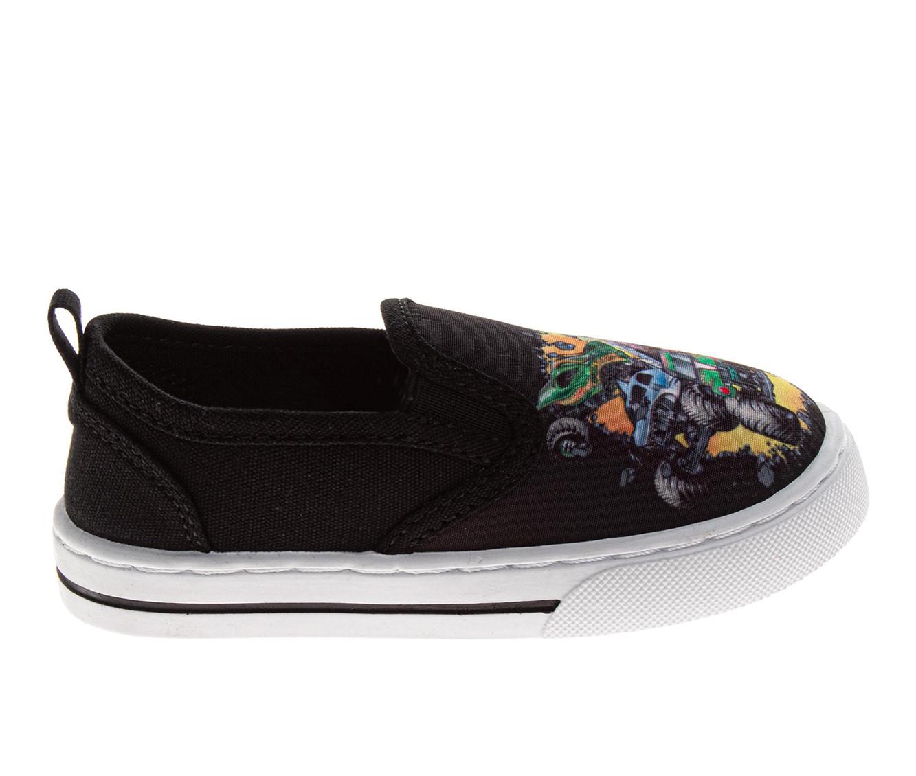 Boys' Monster Jam Toddler & Little Kid Monster Truck Slip On Shoes