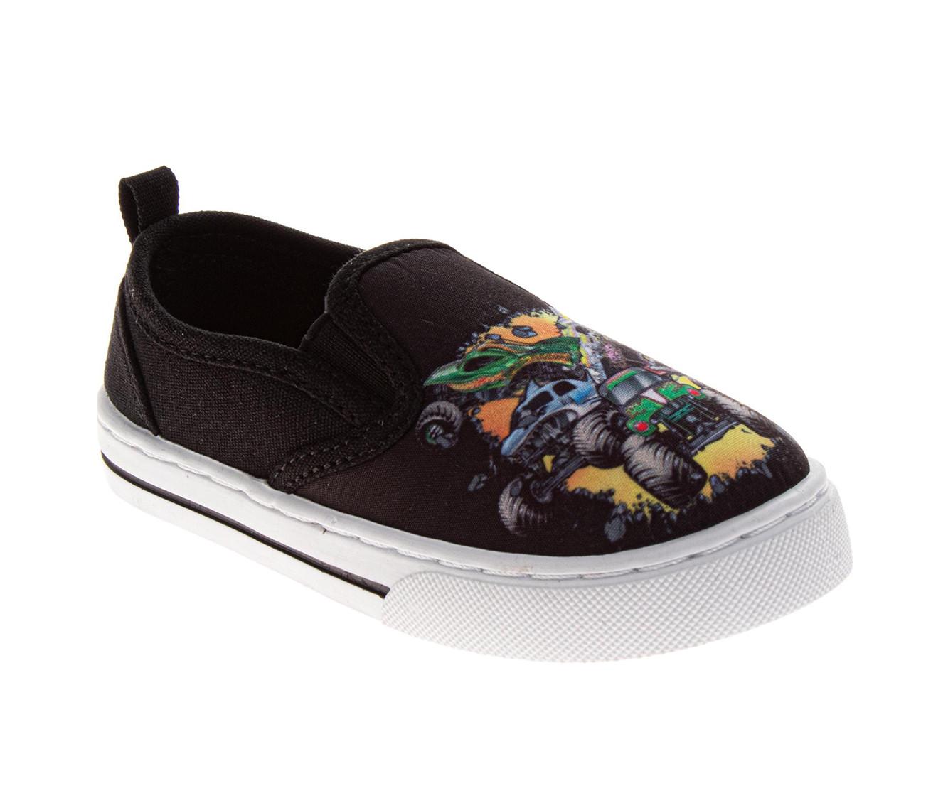 Boys' Monster Jam Toddler & Little Kid Monster Truck Slip On Shoes