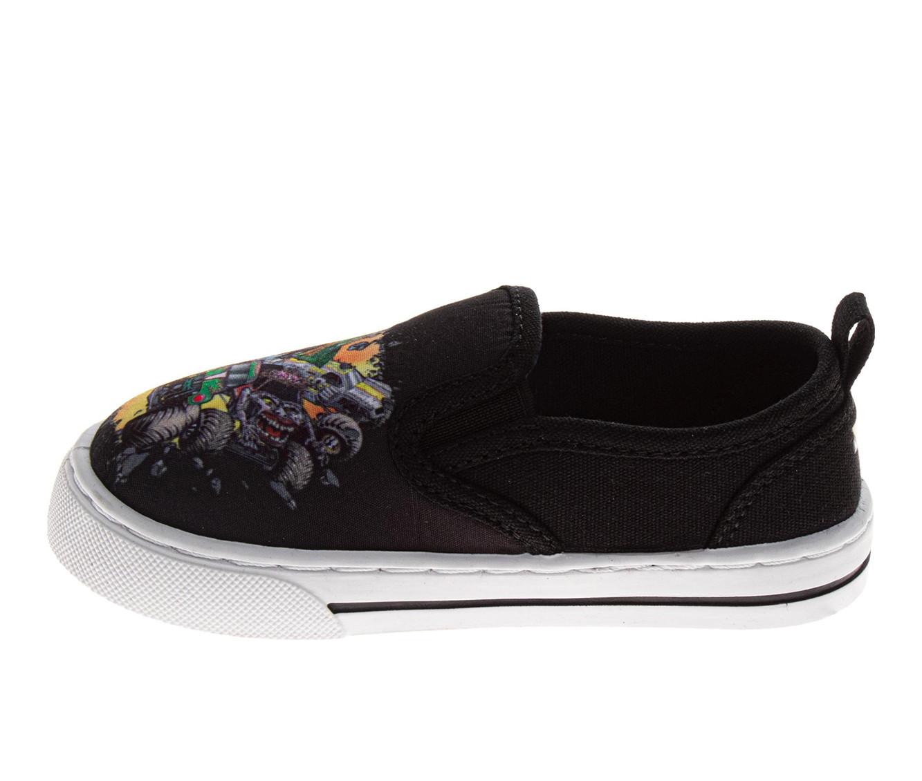 Boys' Monster Jam Toddler & Little Kid Monster Truck Slip On Shoes
