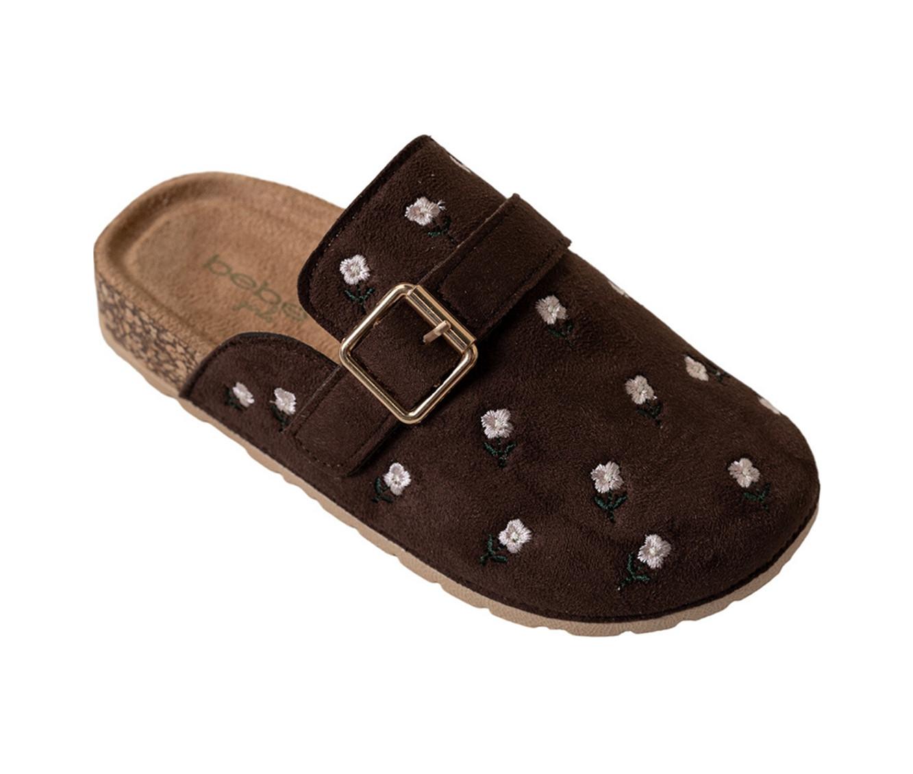 Girls' Bebe Little Kid Niam Embroidered Clogs