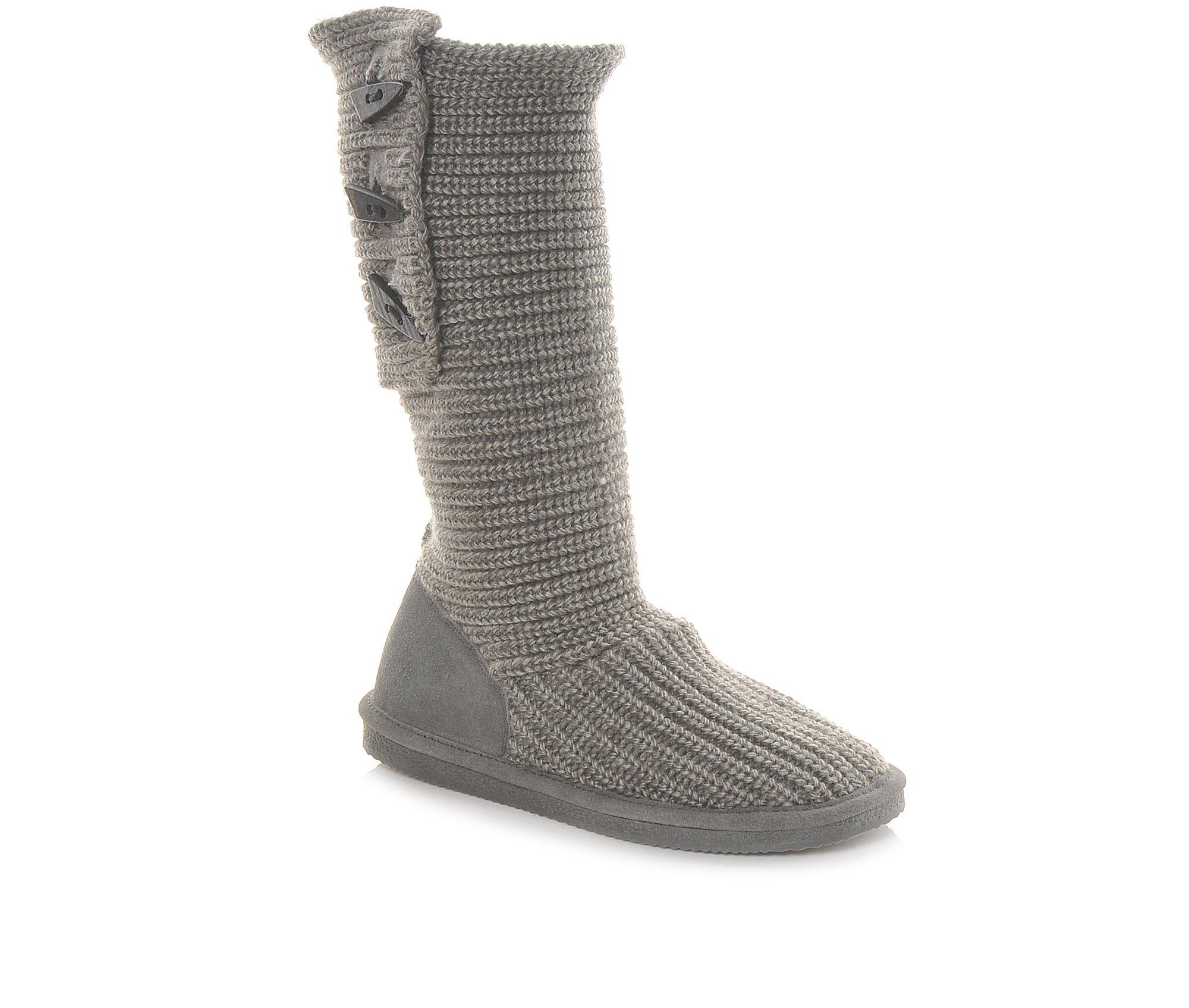 Bearpaw sweater boots on sale grey