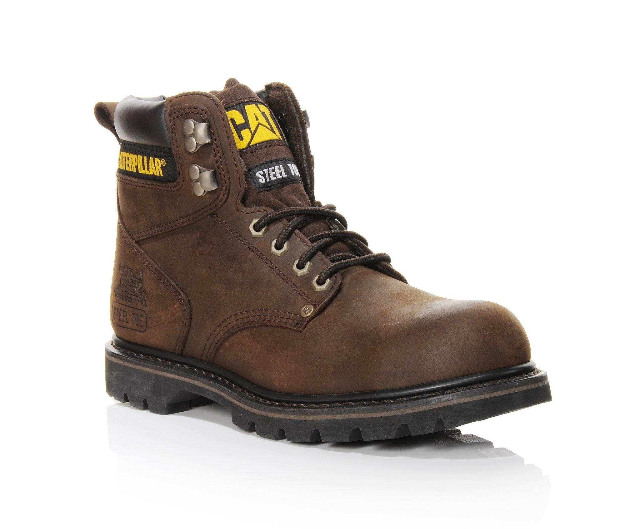 Caterpillar Men's Second Shift Steel Toe Work Boot Black, Size: 10-W