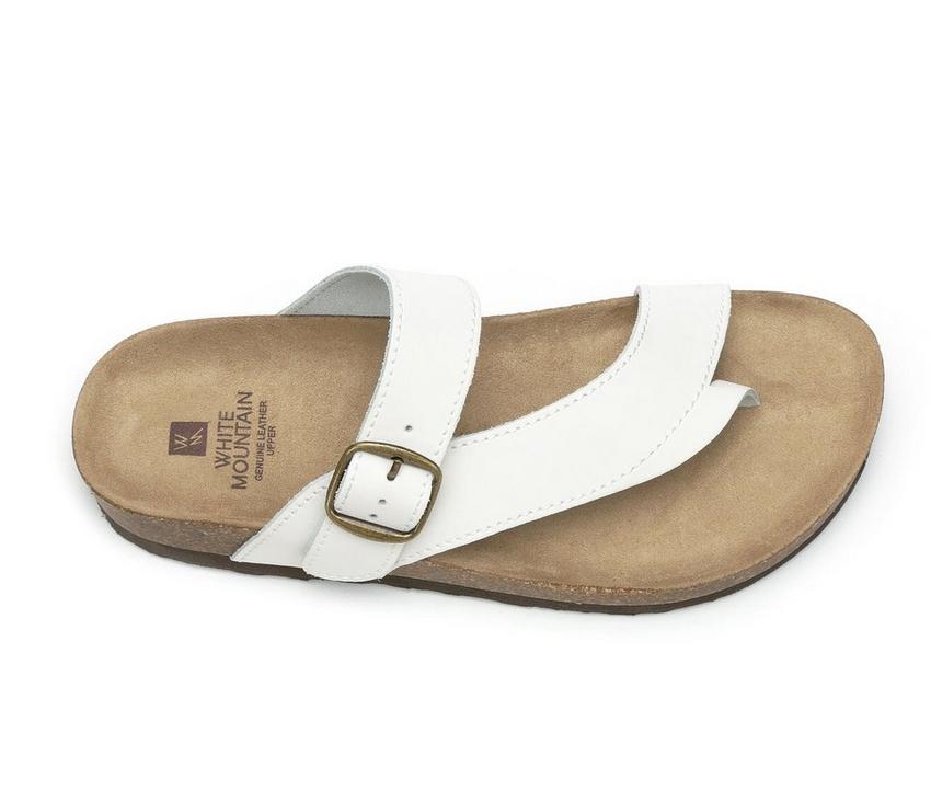 Women's White Mountain Carly Footbed Sandals