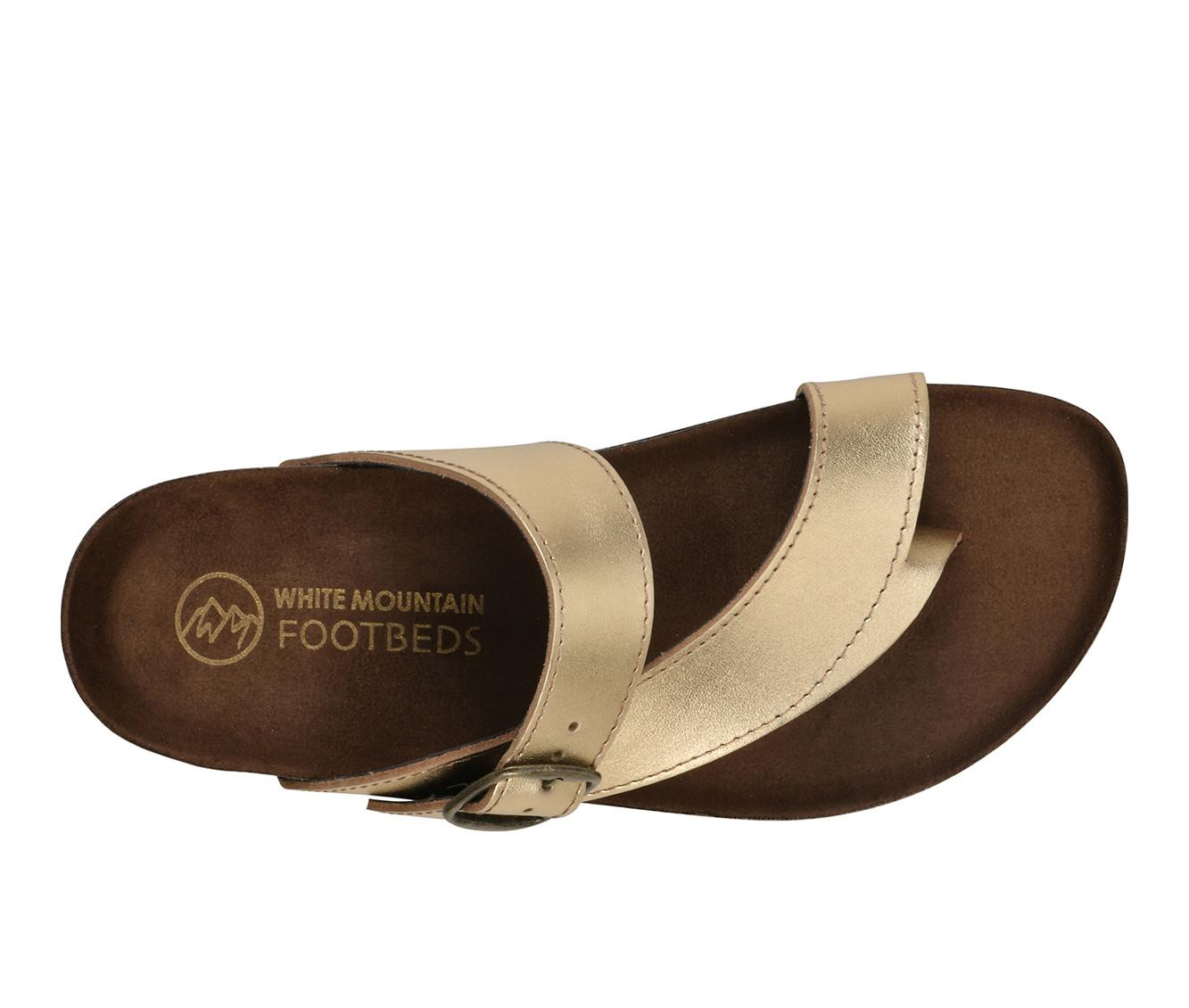 Women's White Mountain Carly Footbed Sandals